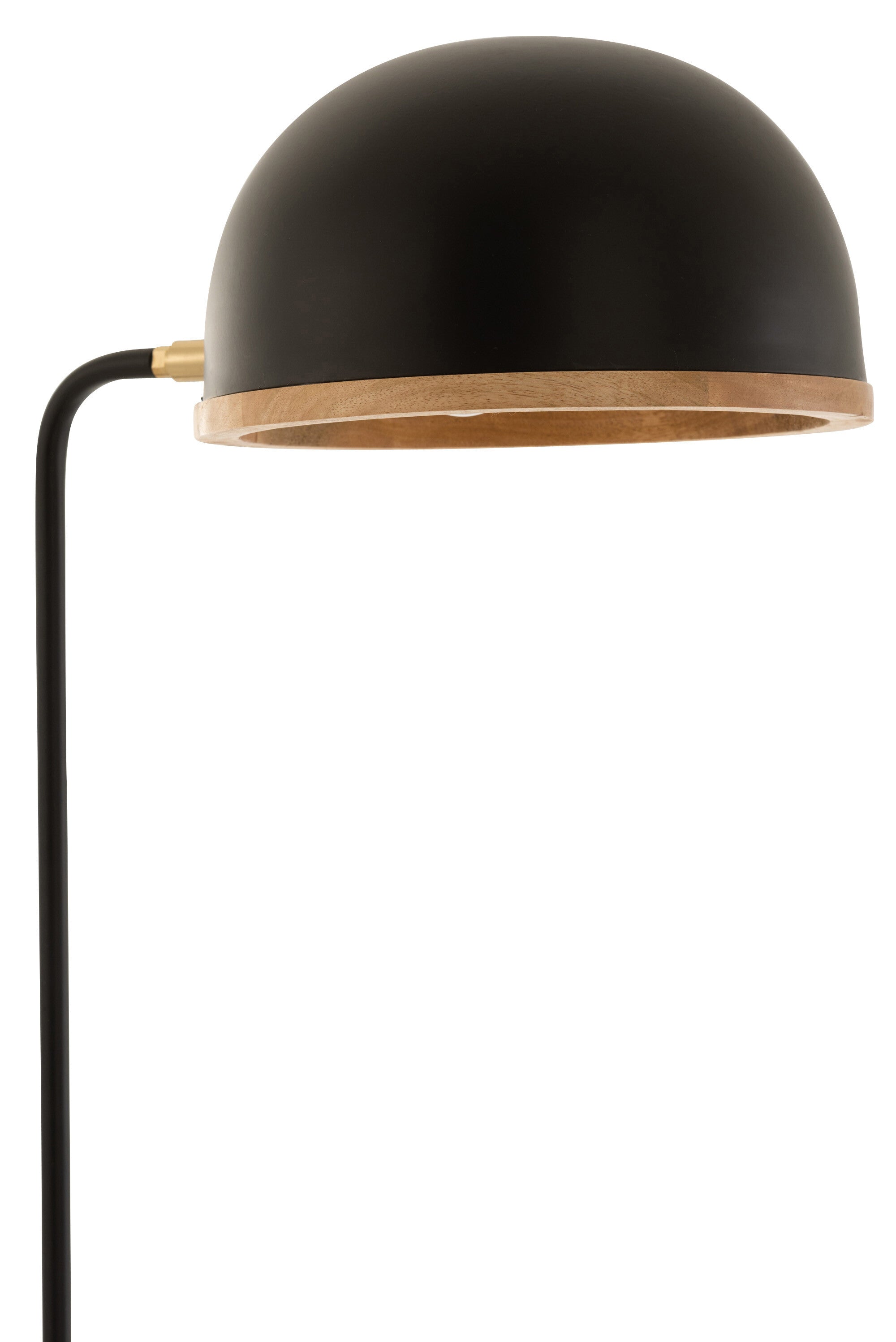 Lampadaire Evy Fer/Bois Noir/Naturel - J-LINE