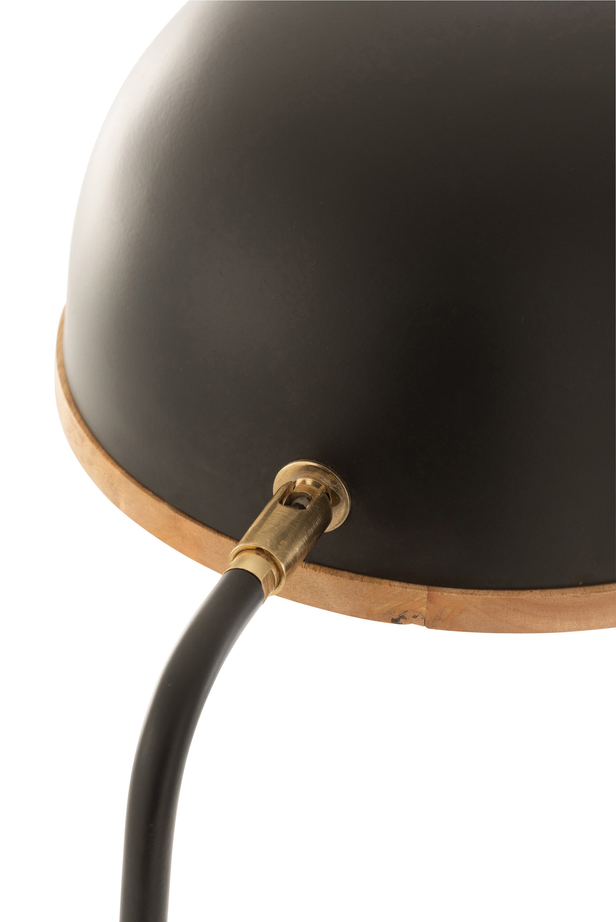 Lampadaire Evy Fer/Bois Noir/Naturel - J-LINE