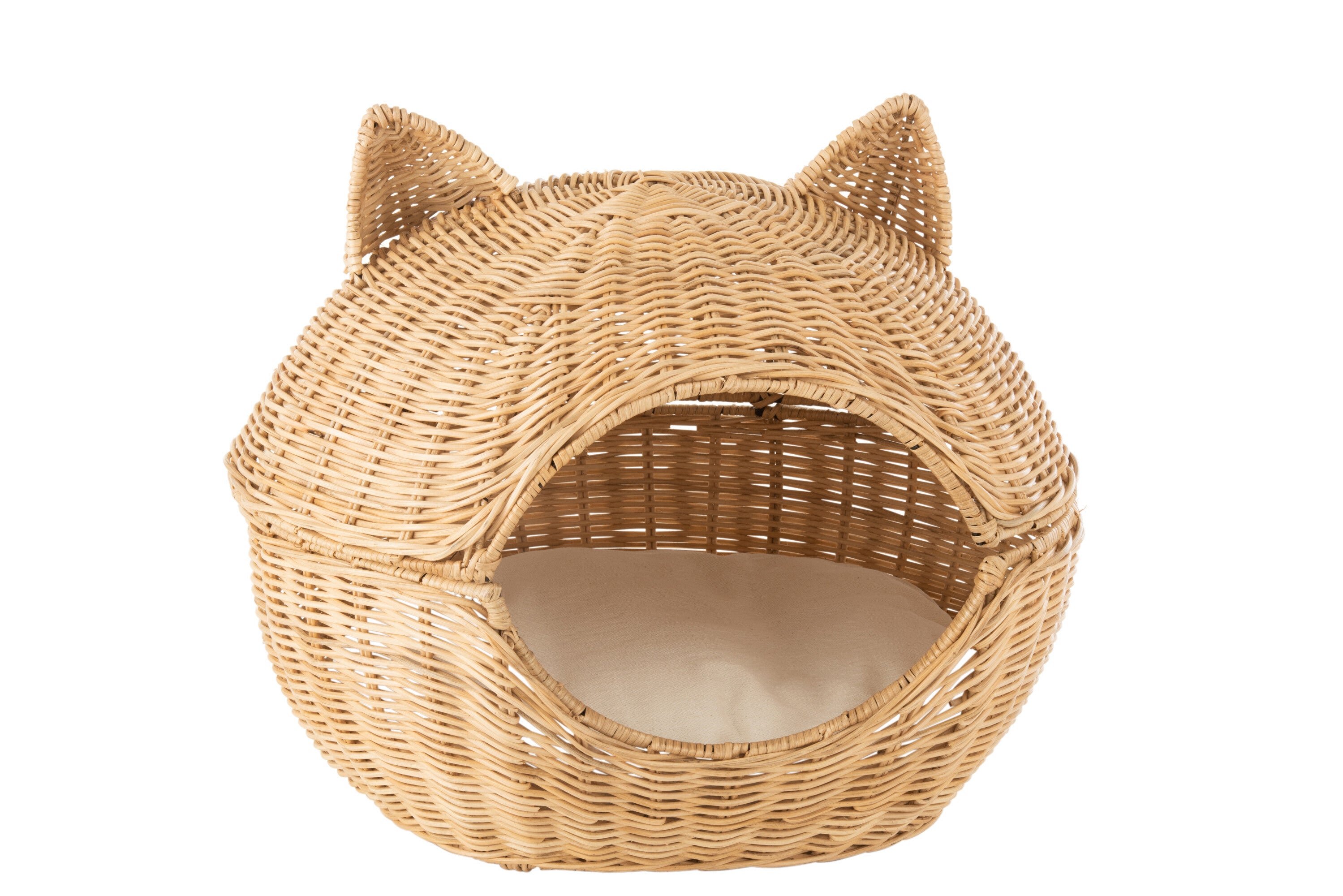 Kattenmand + Kussen Rotan Natuurlijk - J-LINE