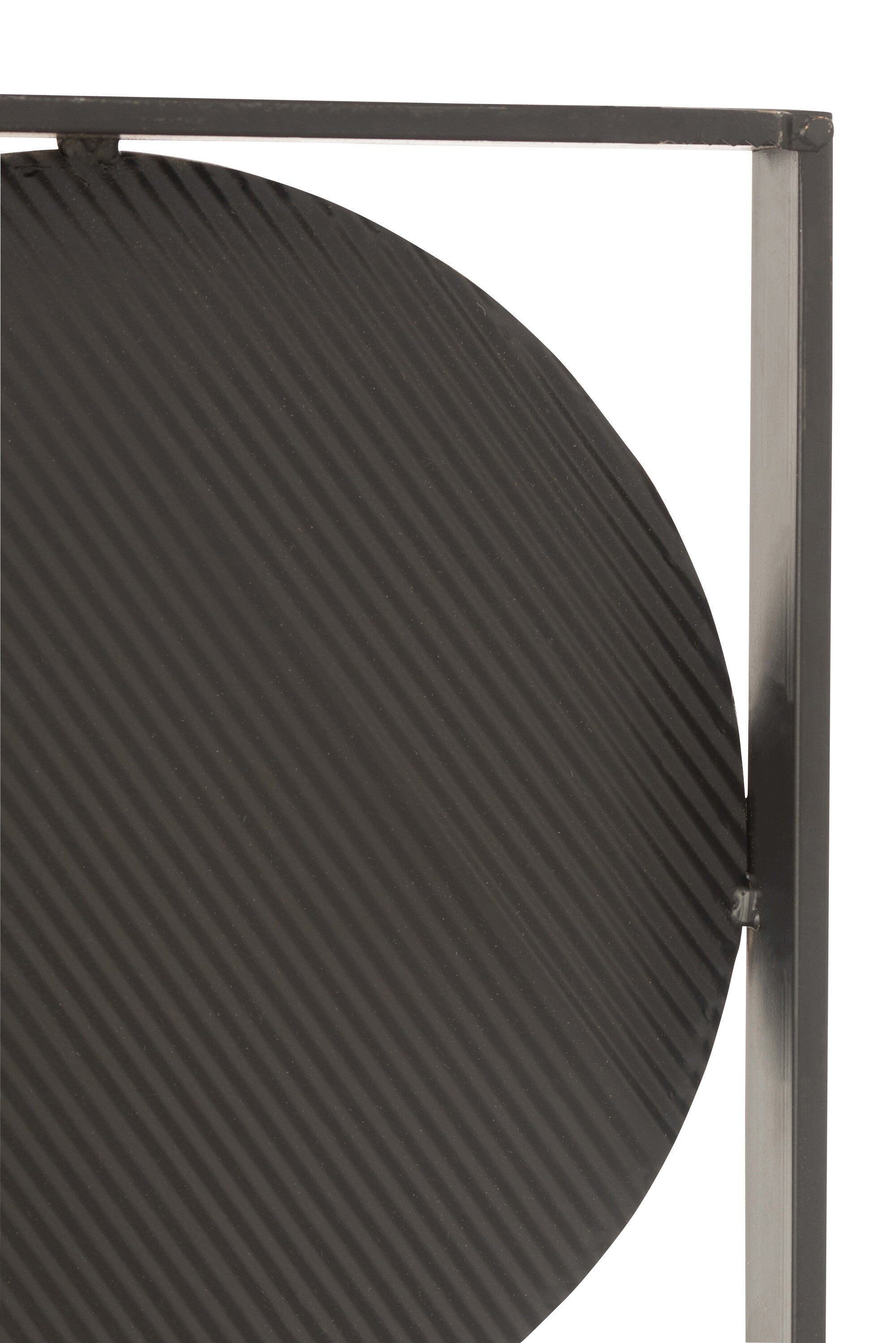 Wanddecoratie Rondes IJzer/Glas Goud/Zwart - J-LINE