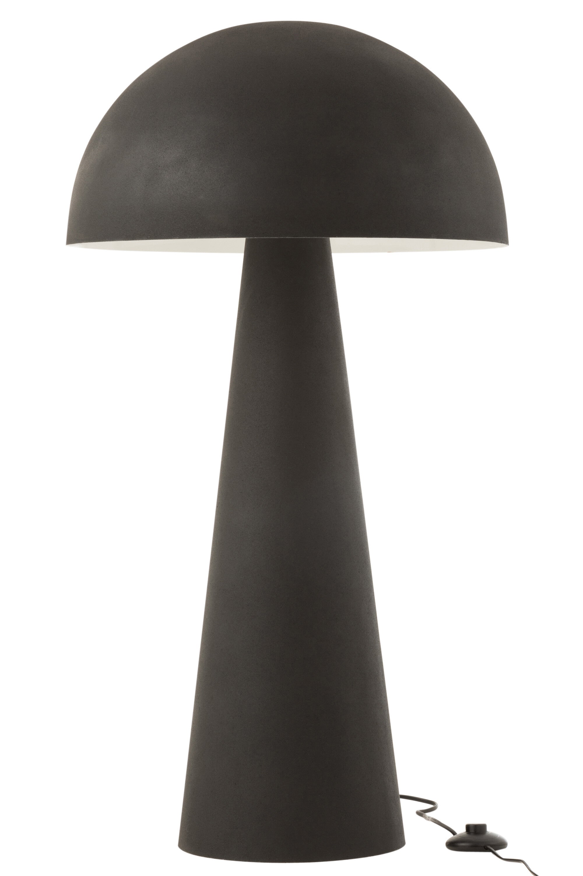 Vloerlamp Paddenstoel Metaal Mat Zwart XL - J-LINE