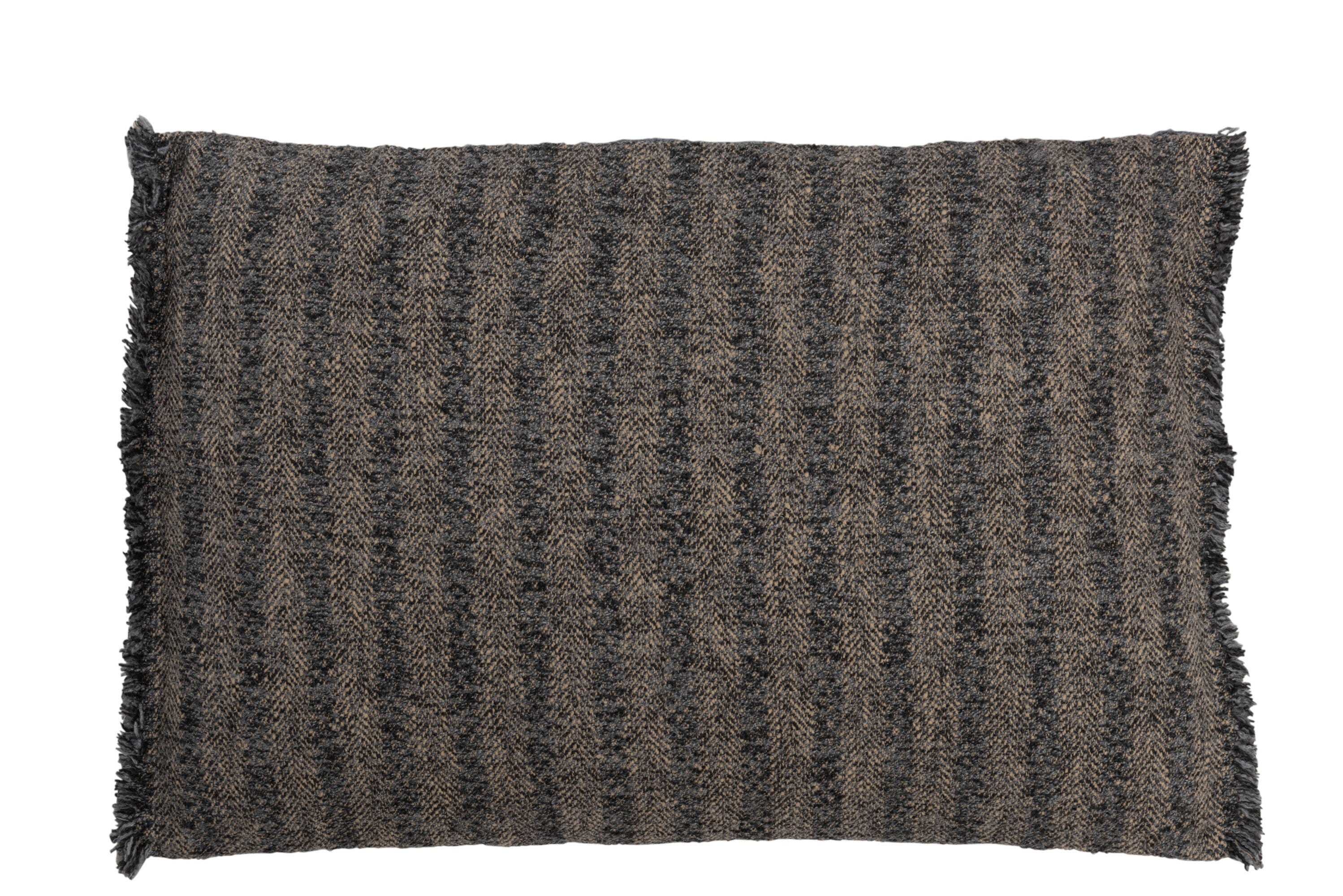 Kussen Etnisch Katoen Blauw/Beige - J-LINE