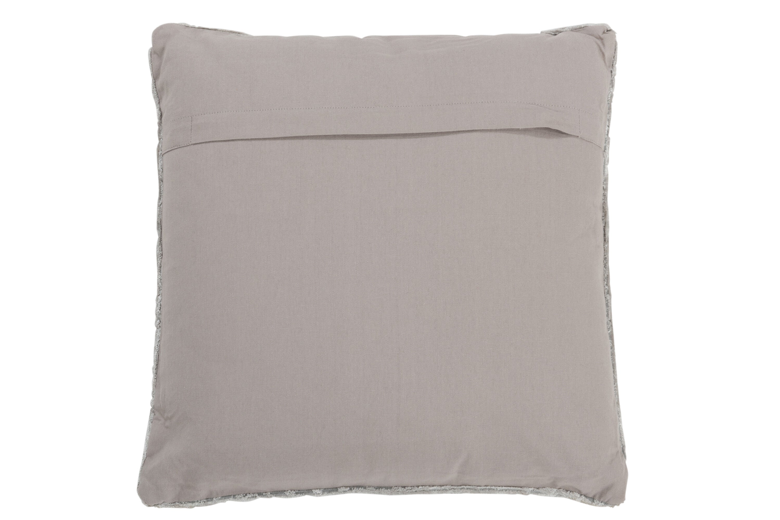 Kussenhoes van polyester zilver - J-LINE