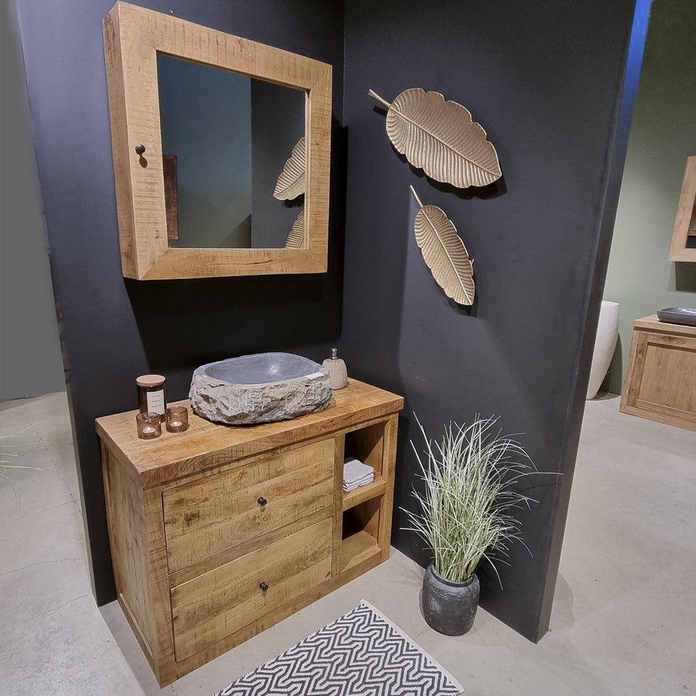 Badkamerkast met deur en spiegel - BNO