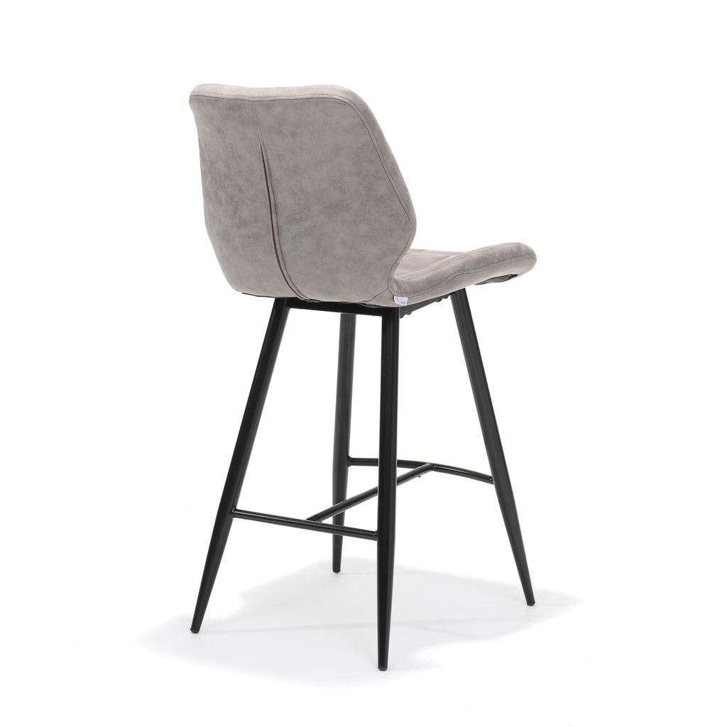 Barkruk Borgo zwart Stof Soft Pebble - RVD