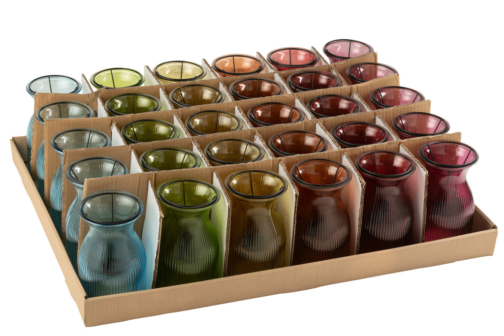 Theelichthouder Popa Glas Mix S/6 - J-LINE