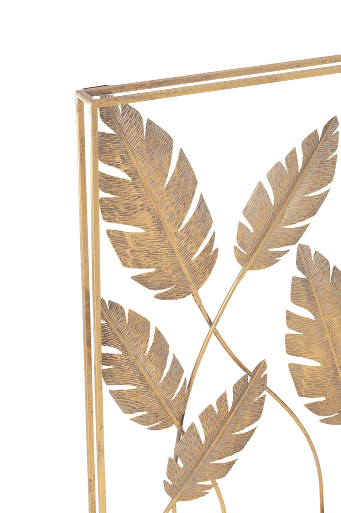 Wanddecoratie Bladeren Metaal - J-LINE