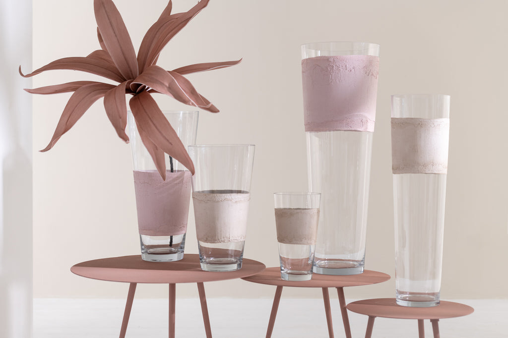 Vaas Delph Glas Transparant/Roze M - J-LINE
