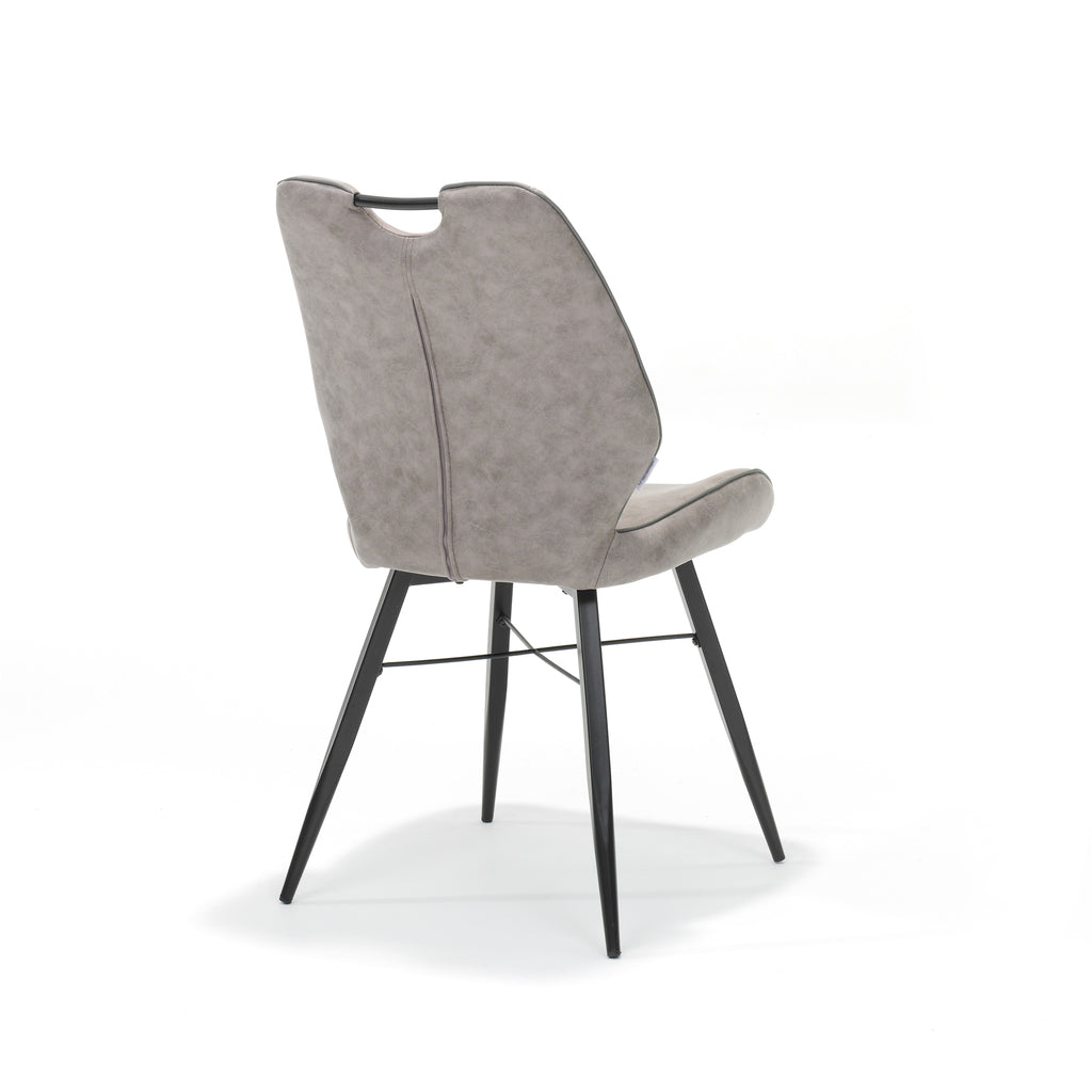 Stoel Quattro zwart stof Soft Pebble - RVD