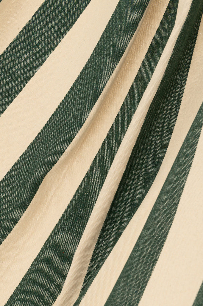 Hangmat brede strepen donkergroen/beige - J-LINE