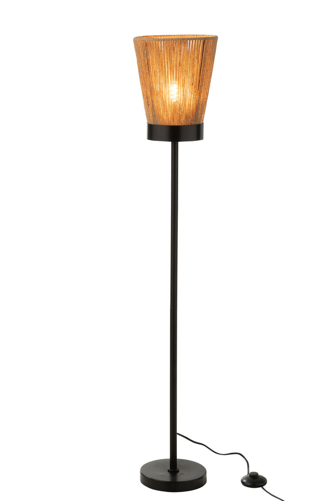 Lampadaire Luna en jute beige L - J-LINE