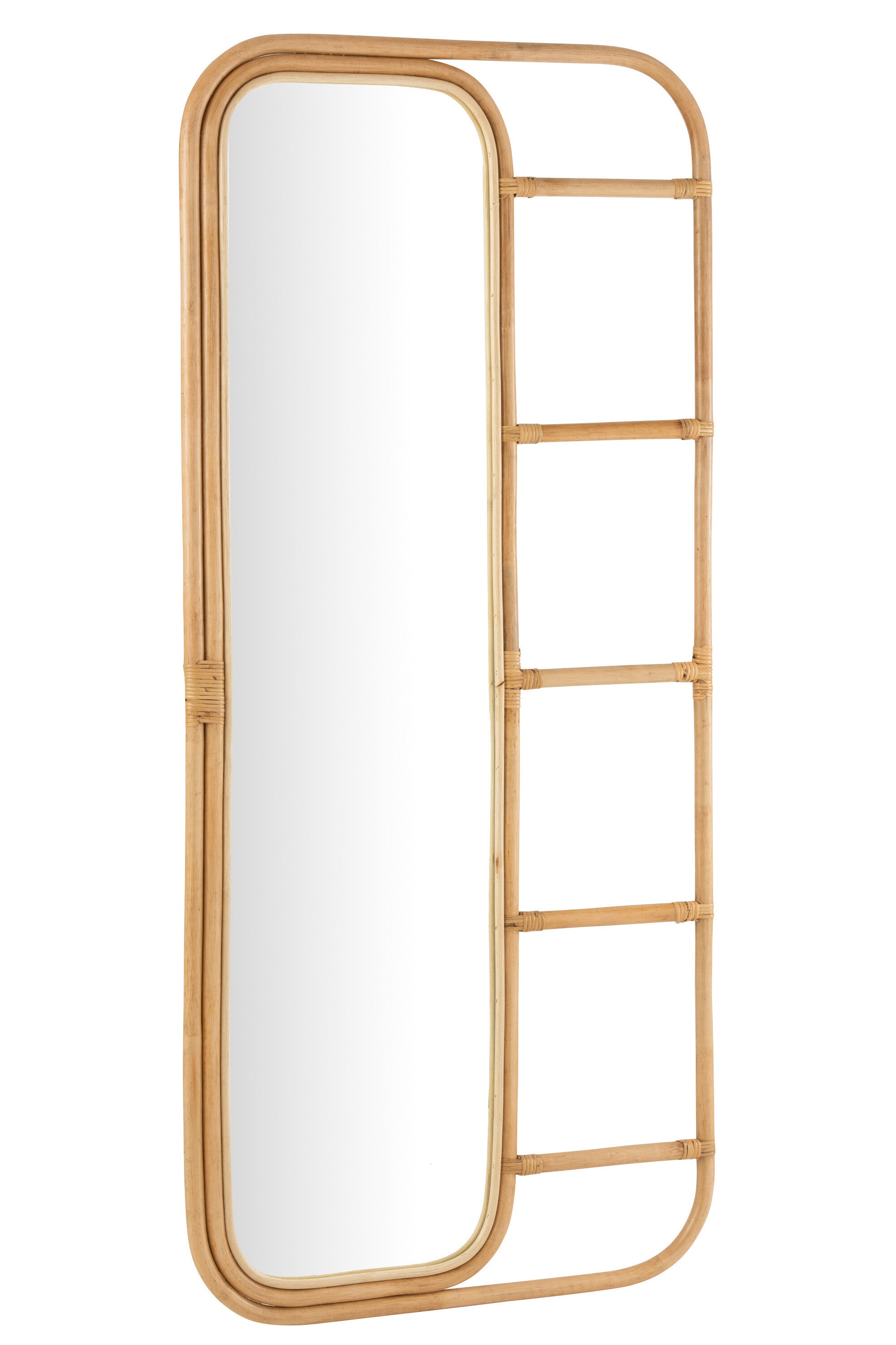 Spiegel-Ladder Rotan Natuurlijk - J-LINE