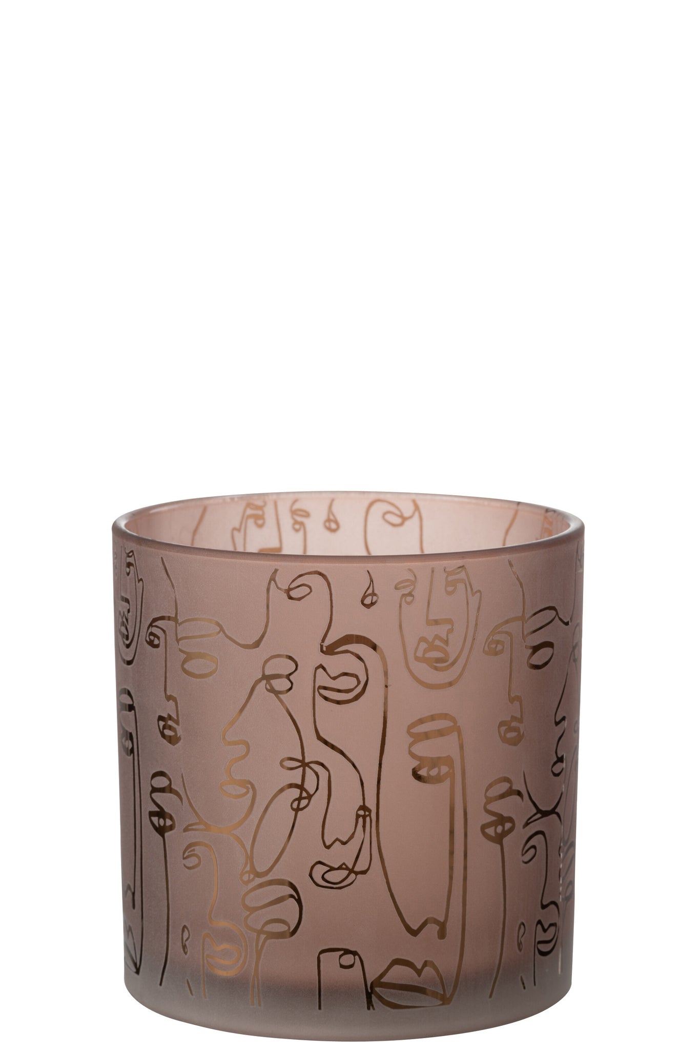 theelicht Glas Terracotta L - J-LINE