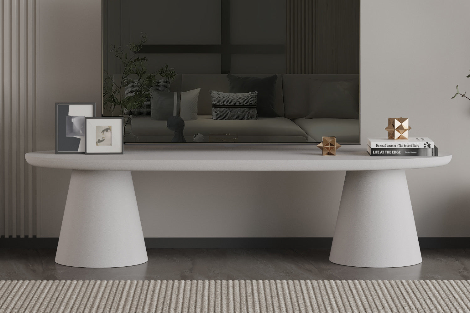 tv-meubel 'Tavira' 160 cm cement ecru - RS