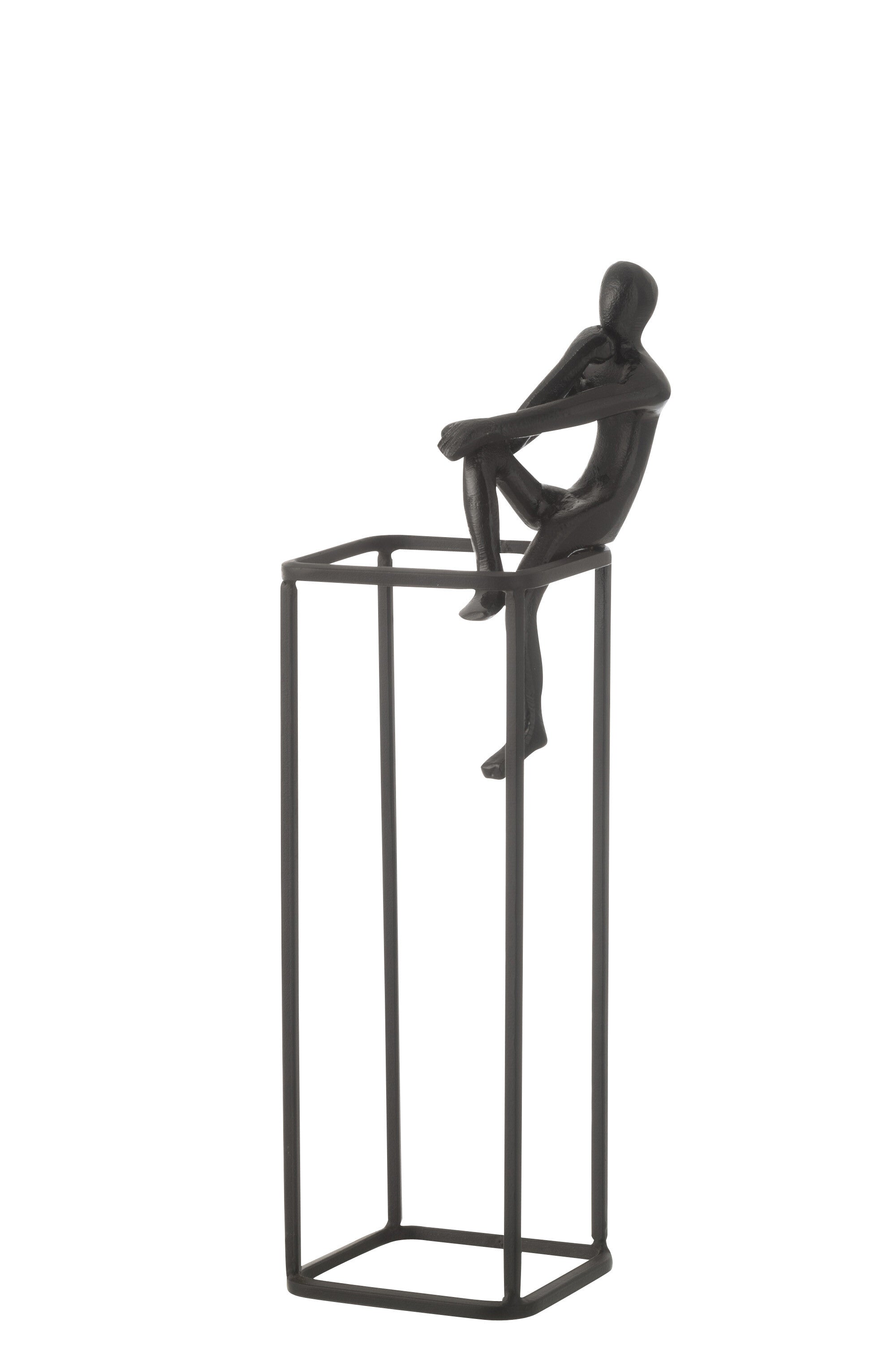 Figuur Roest Op Kubus Aluminium Zwart - J-LINE