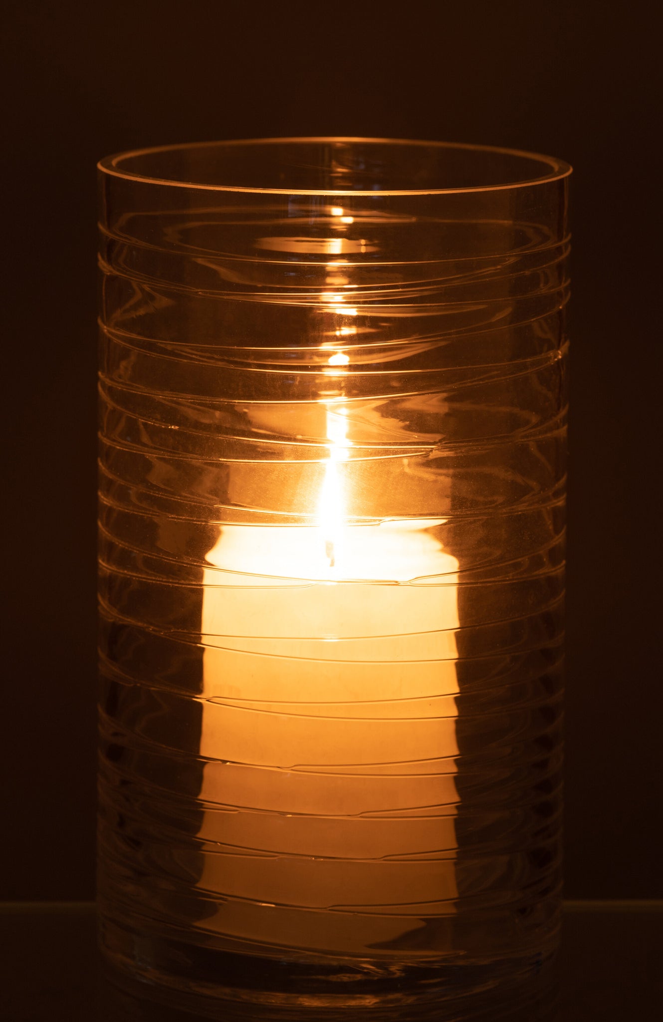 Kaarshouder Glas Transparant Groot - J-LINE