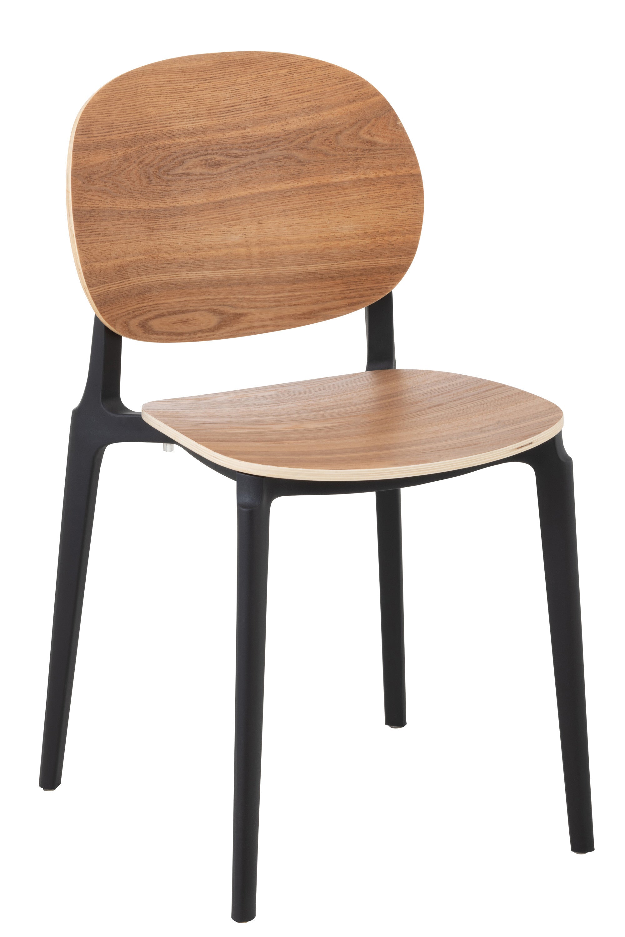 Stoel Basic Polyester/Fineer Natuurlijk - J-LINE