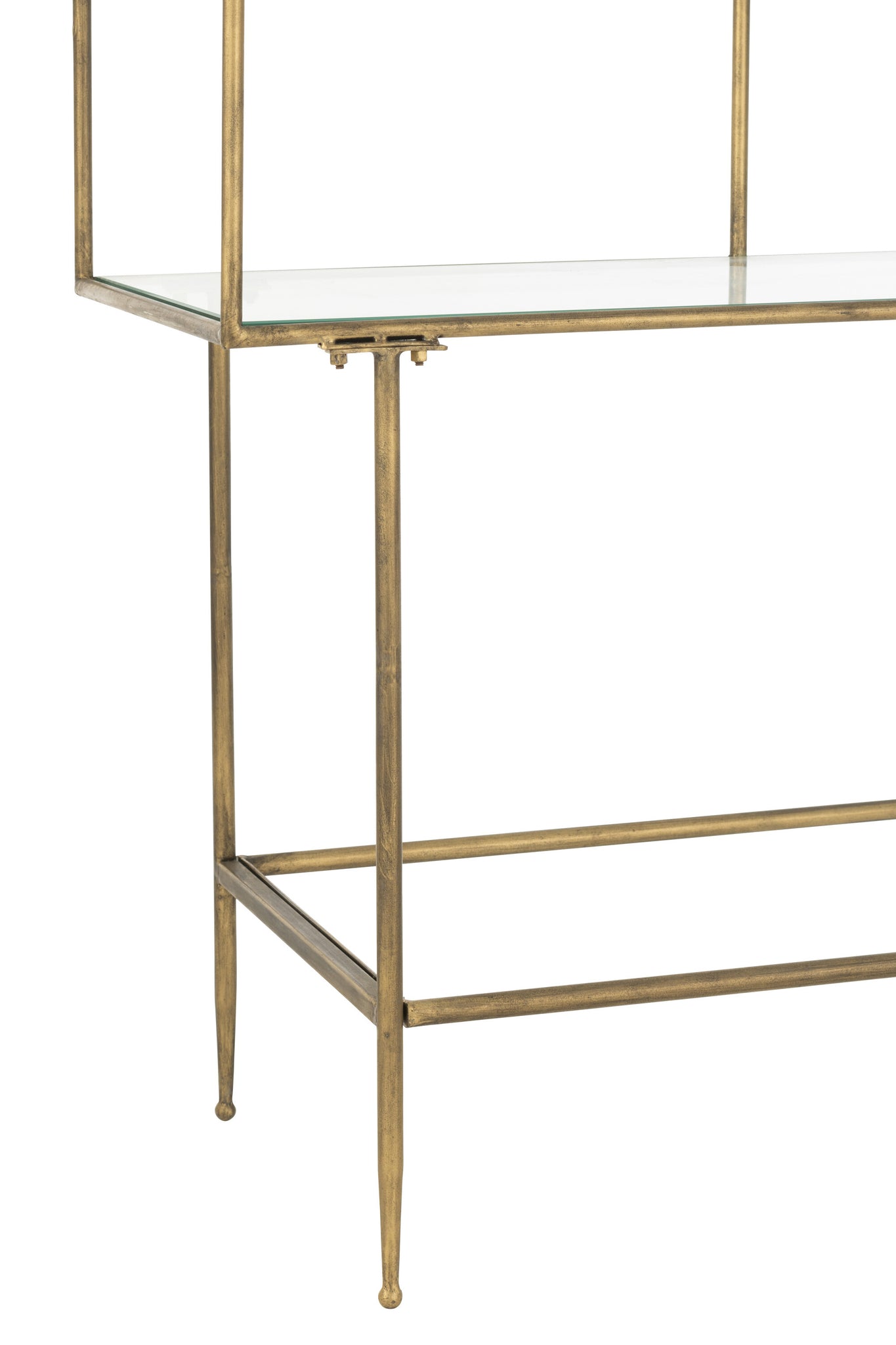 Boekenrek 3 planken Metaal/Glas - J-LINE