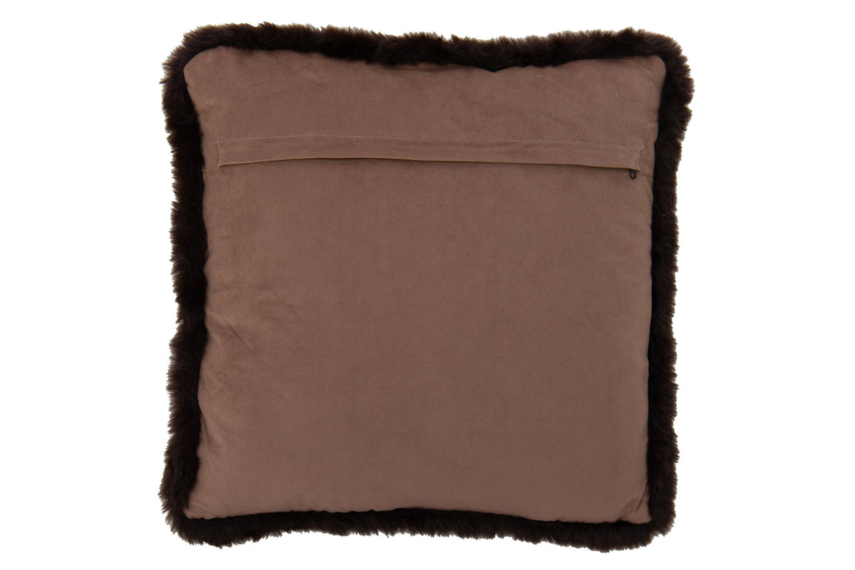 Berenkussen met bril, polyester, donkerbruin - J-Line