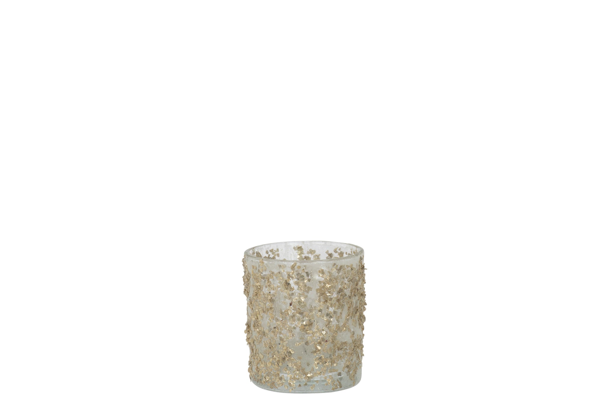 Theelicht Glitter Champagne S - J-LINE