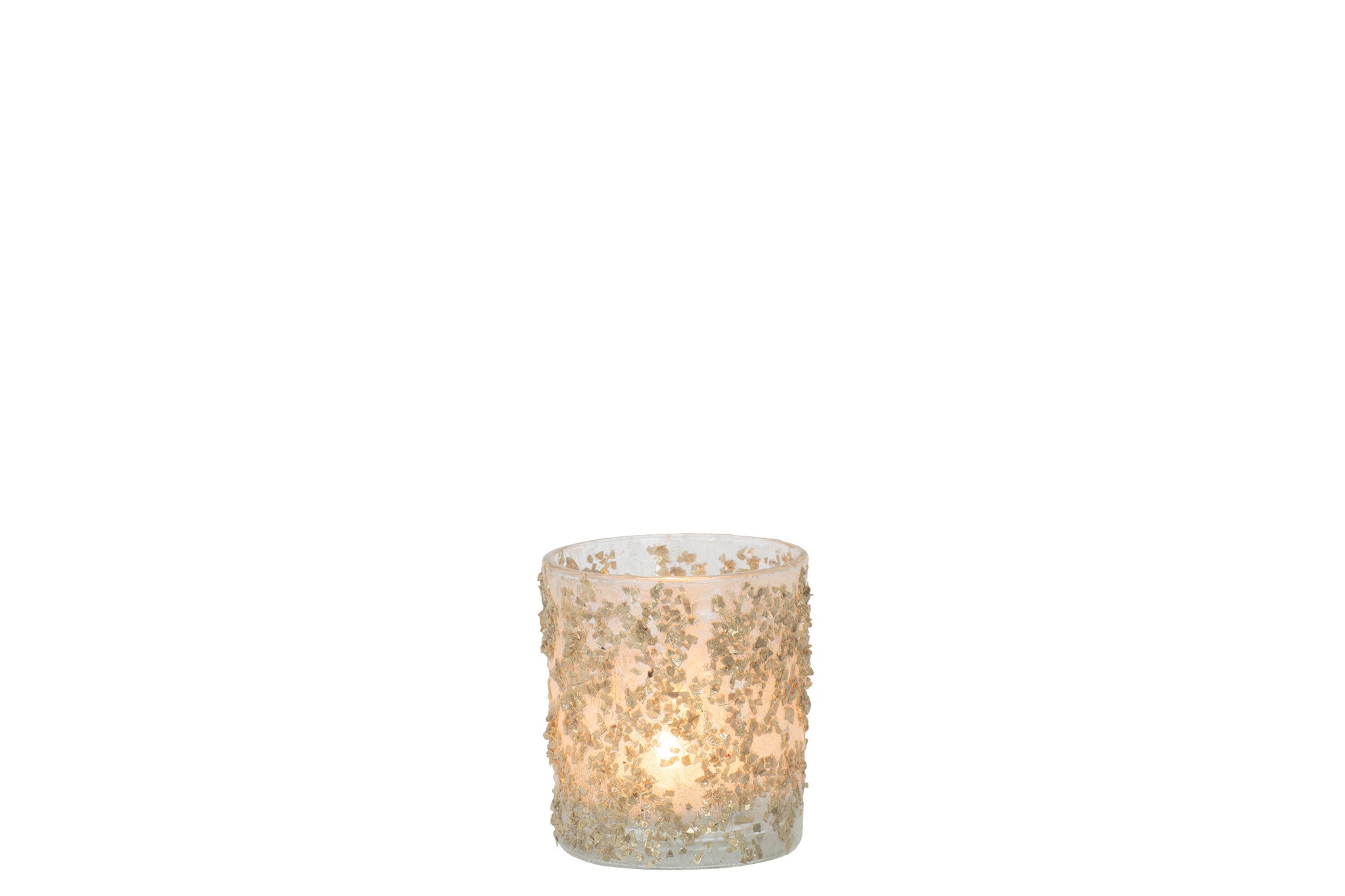 Theelicht Glitter Champagne S - J-LINE