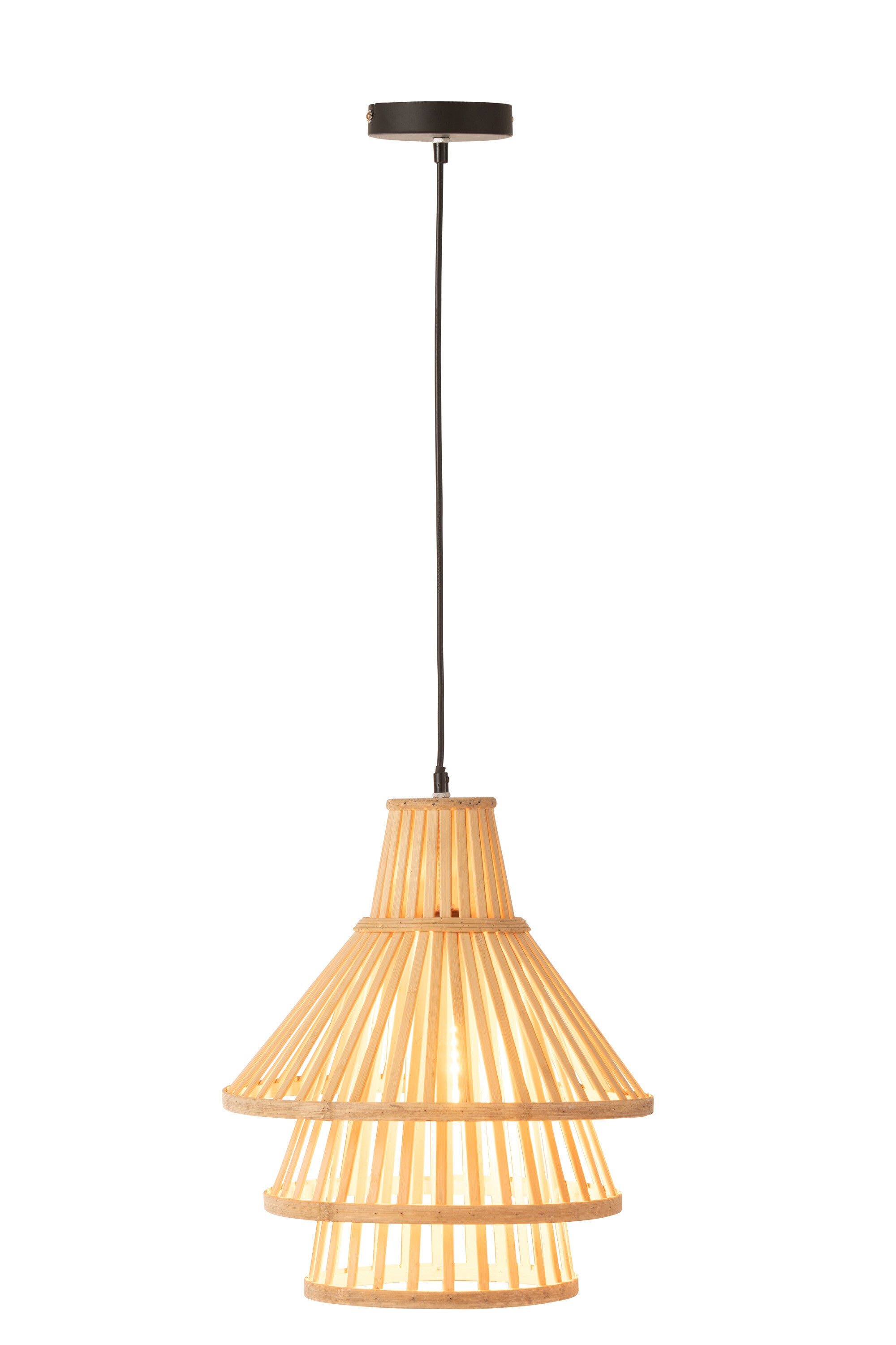 Hanglamp Lagen Bamboe Natuurlijk M - J-LINE