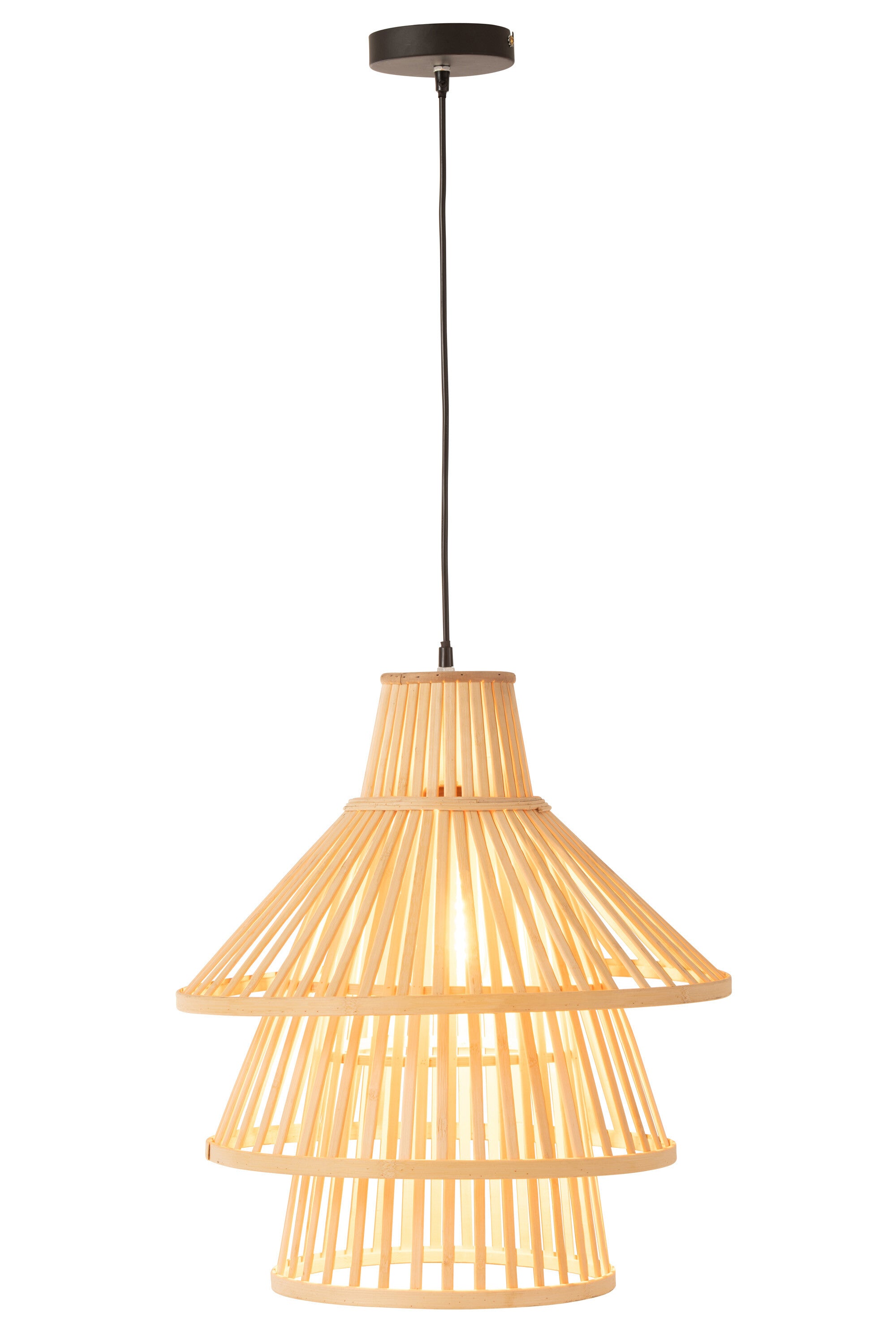 Hanglamp Lagen Bamboe Natuurlijk L - J-LINE