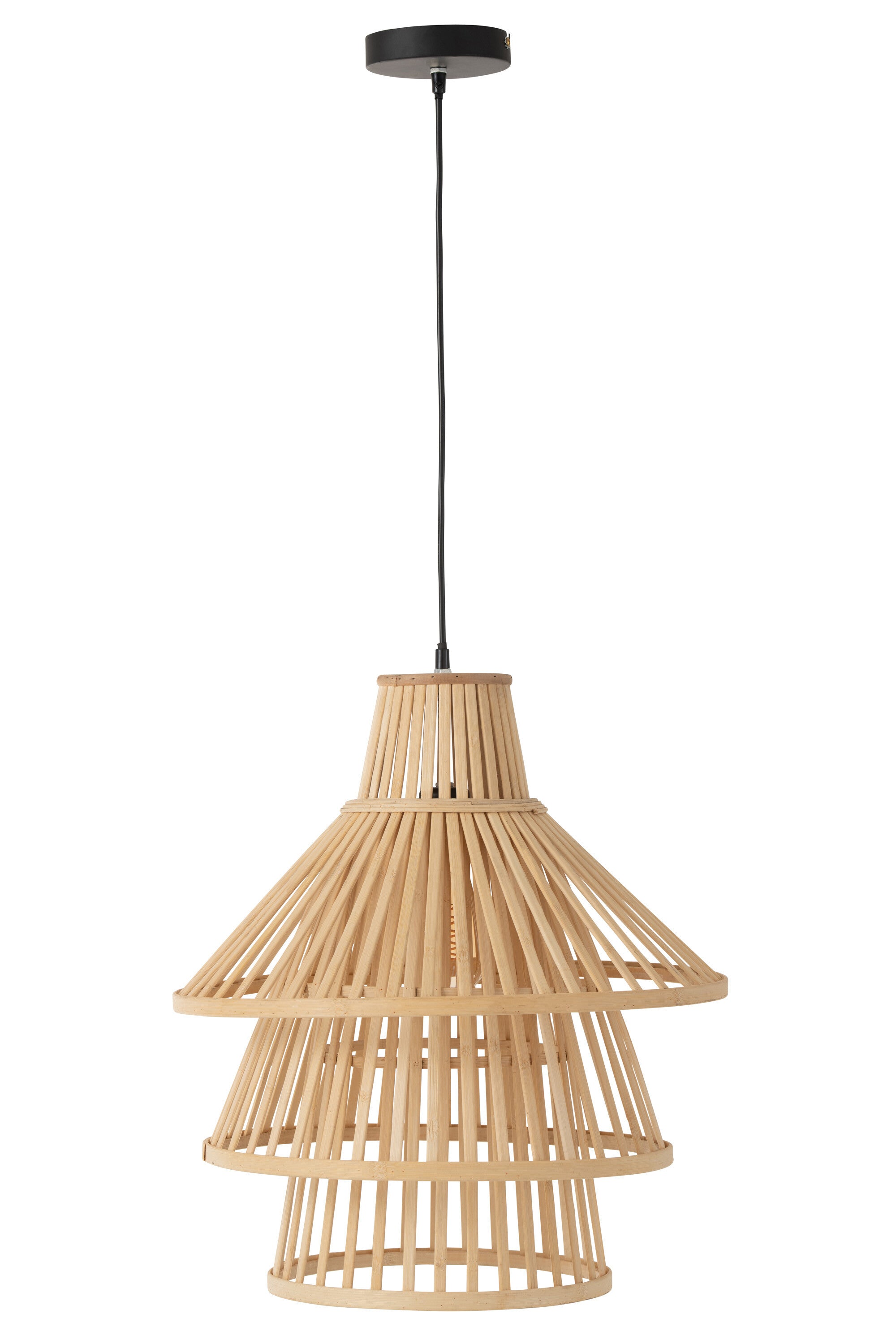 Hanglamp Lagen Bamboe Natuurlijk L - J-LINE