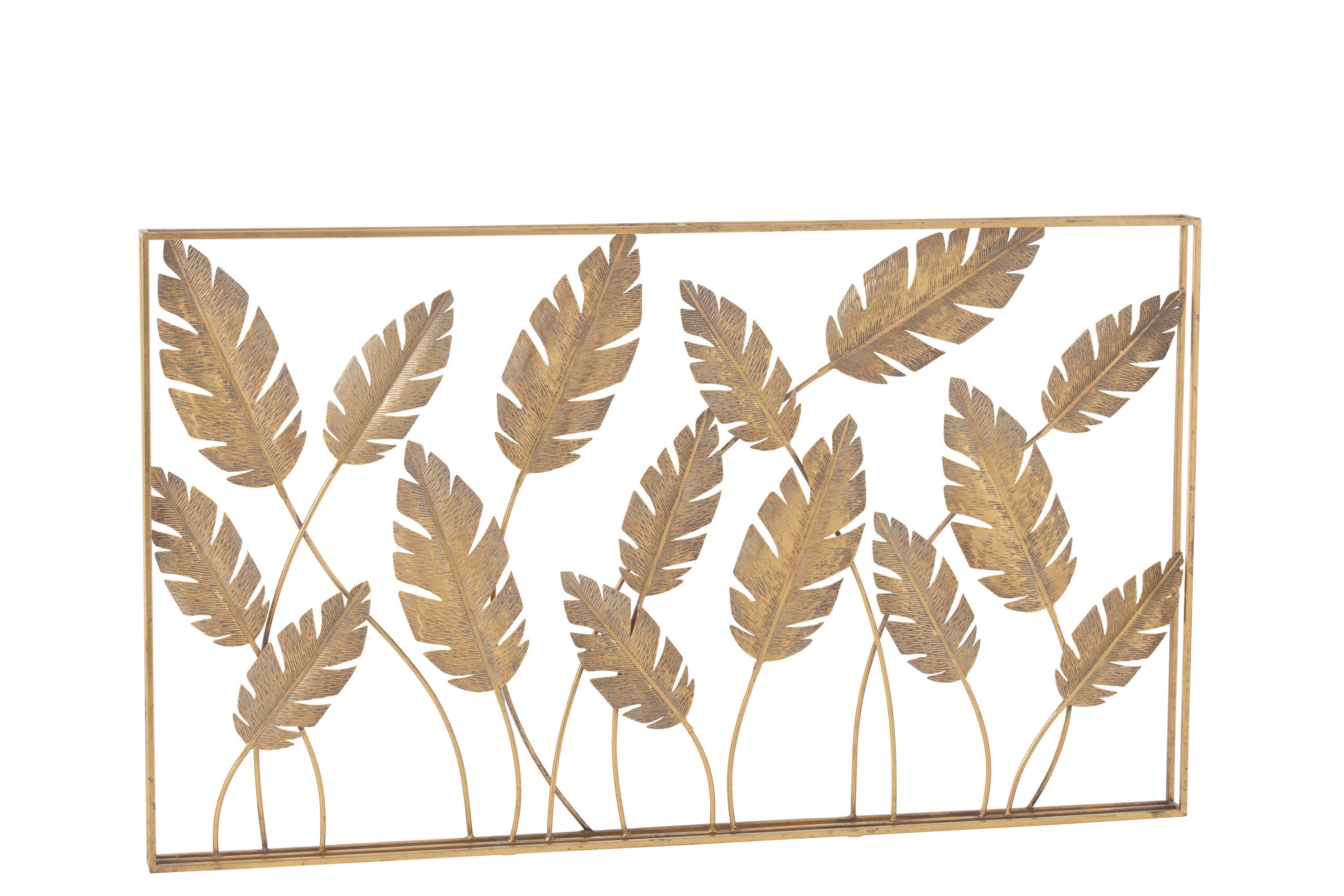 Wanddecoratie Bladeren Metaal - J-LINE
