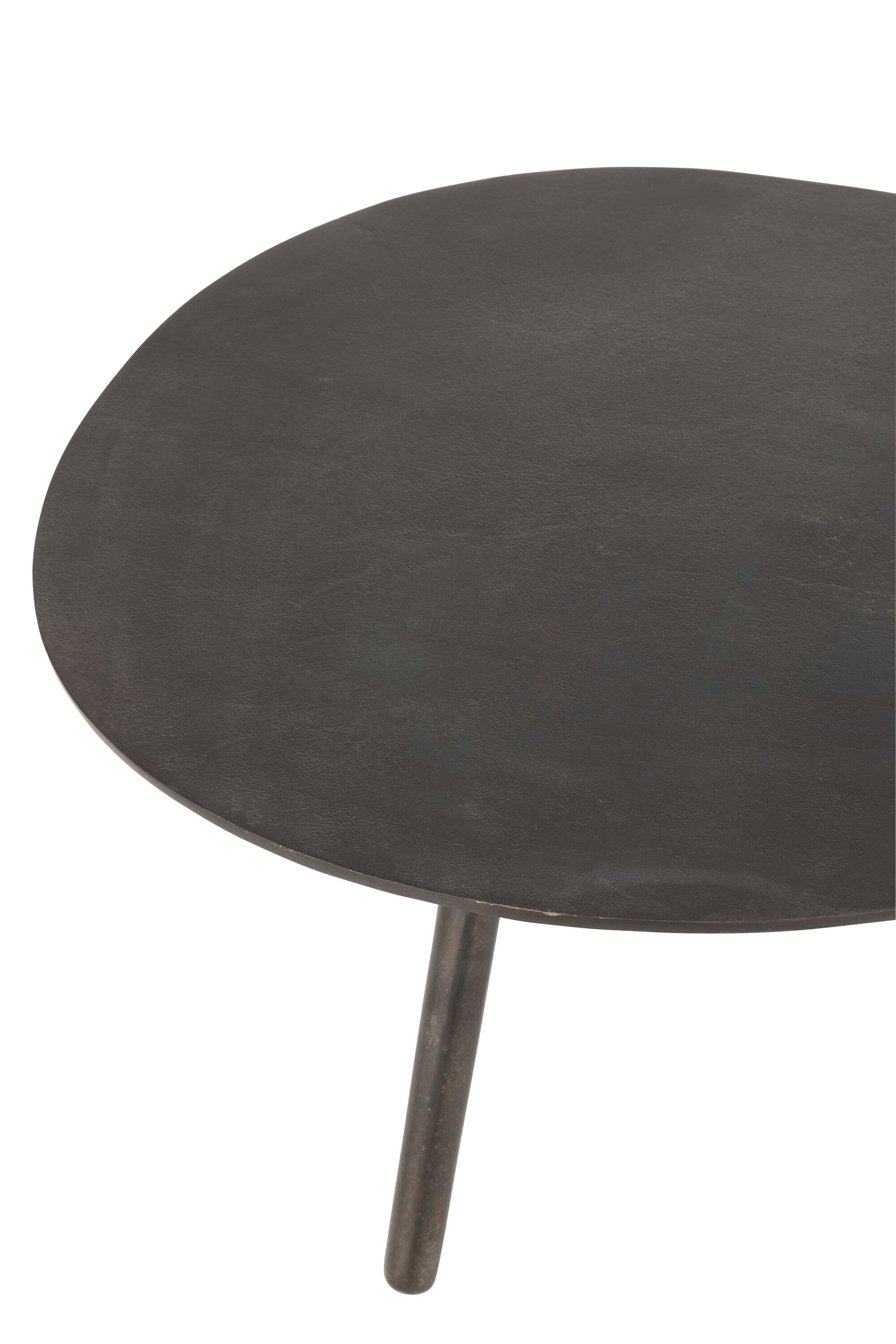 Salontafel Drop Aluminium/IJzer Zwart - J-LINE