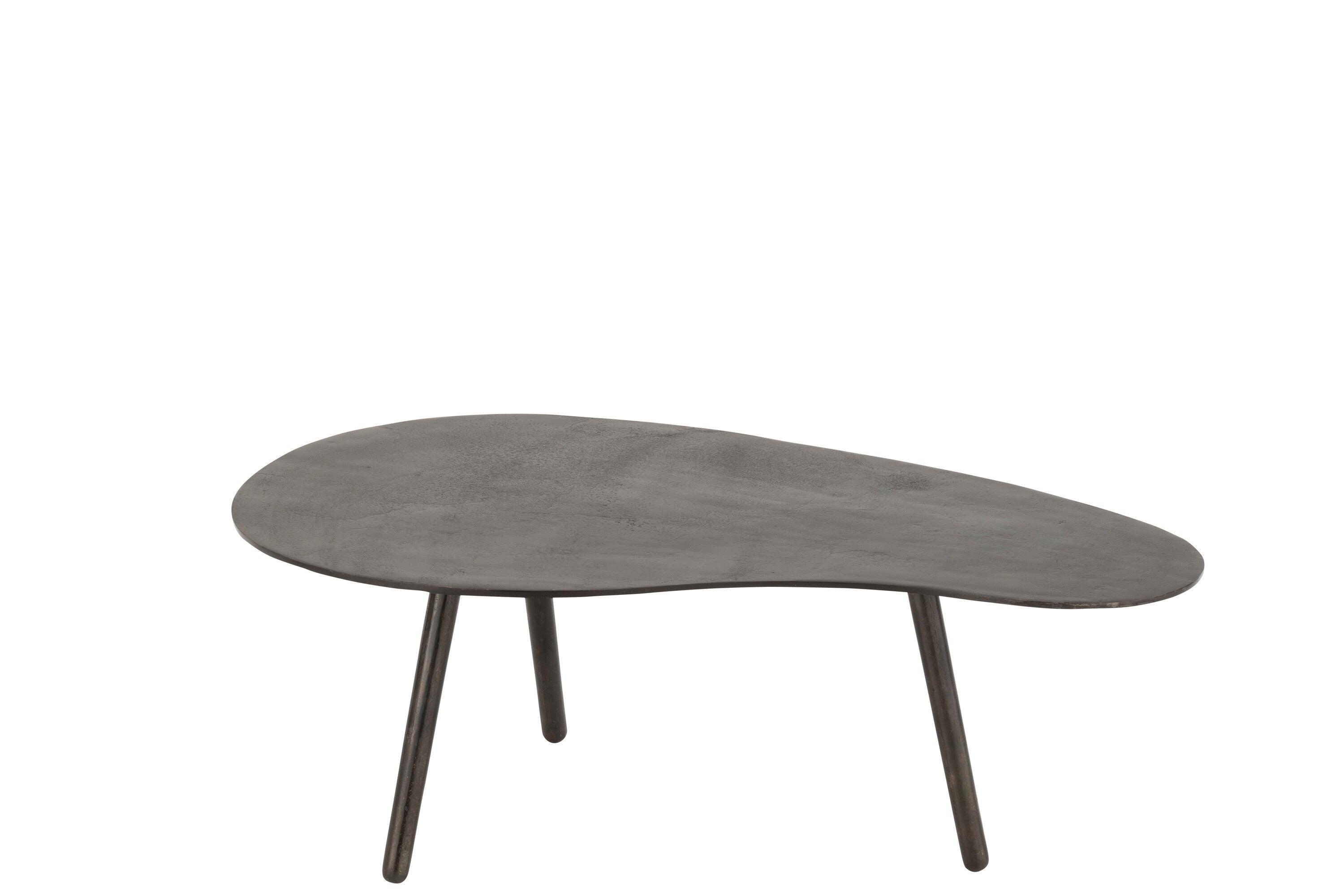 Salontafel Drop Aluminium/IJzer Zwart - J-LINE