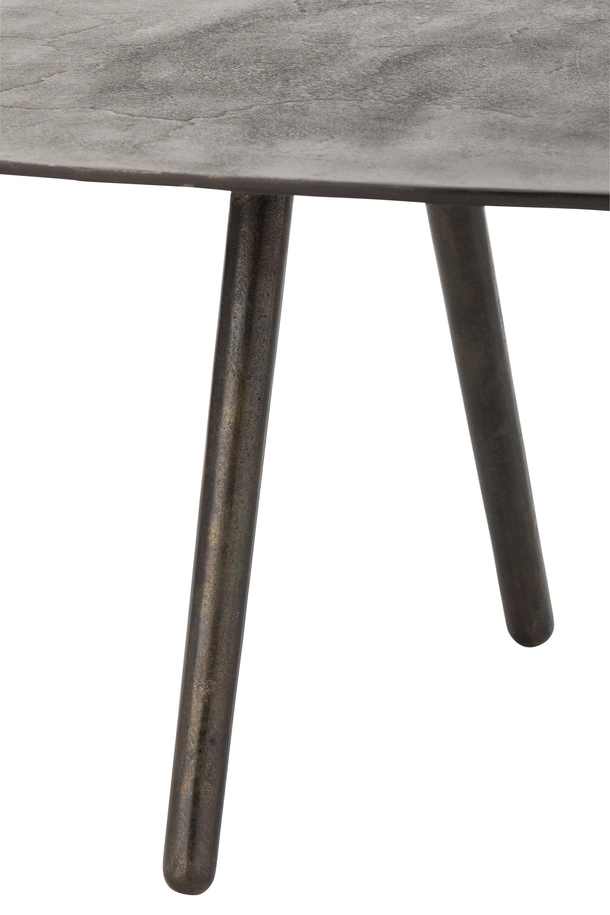 Salontafel Drop Aluminium/IJzer Zwart L - J-LINE