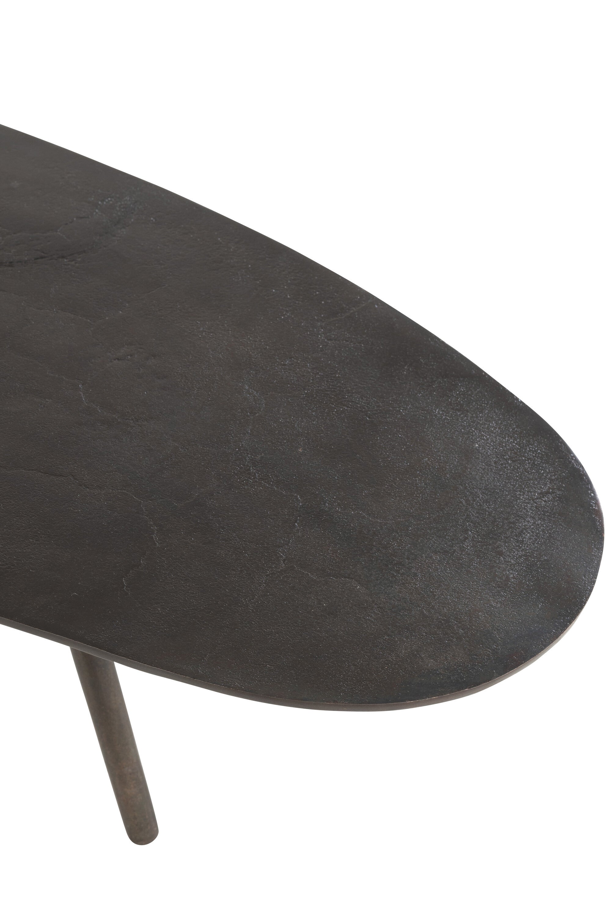 Salontafel Drop Aluminium/IJzer Zwart L - J-LINE