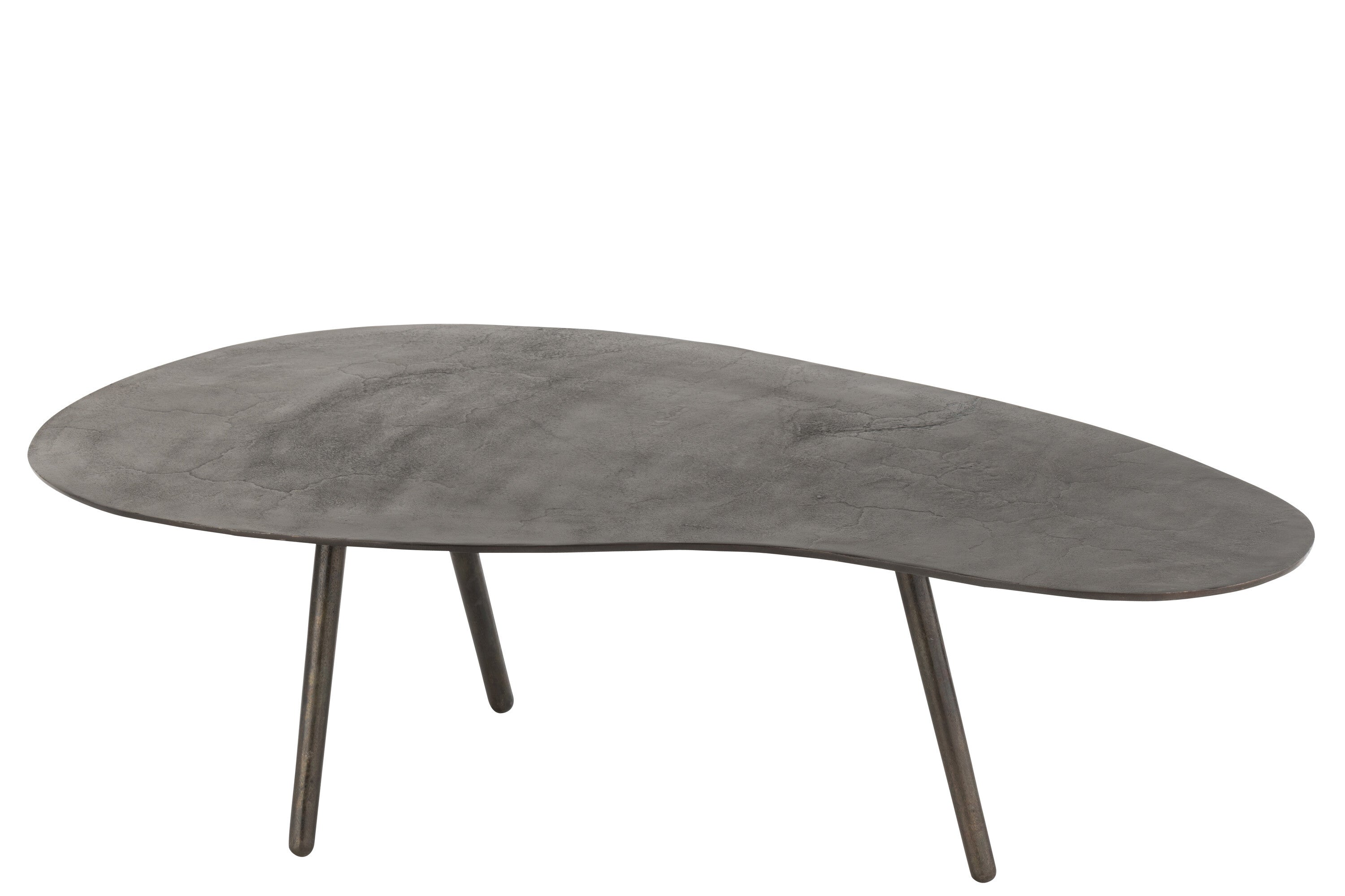 Salontafel Drop Aluminium/IJzer Zwart L - J-LINE