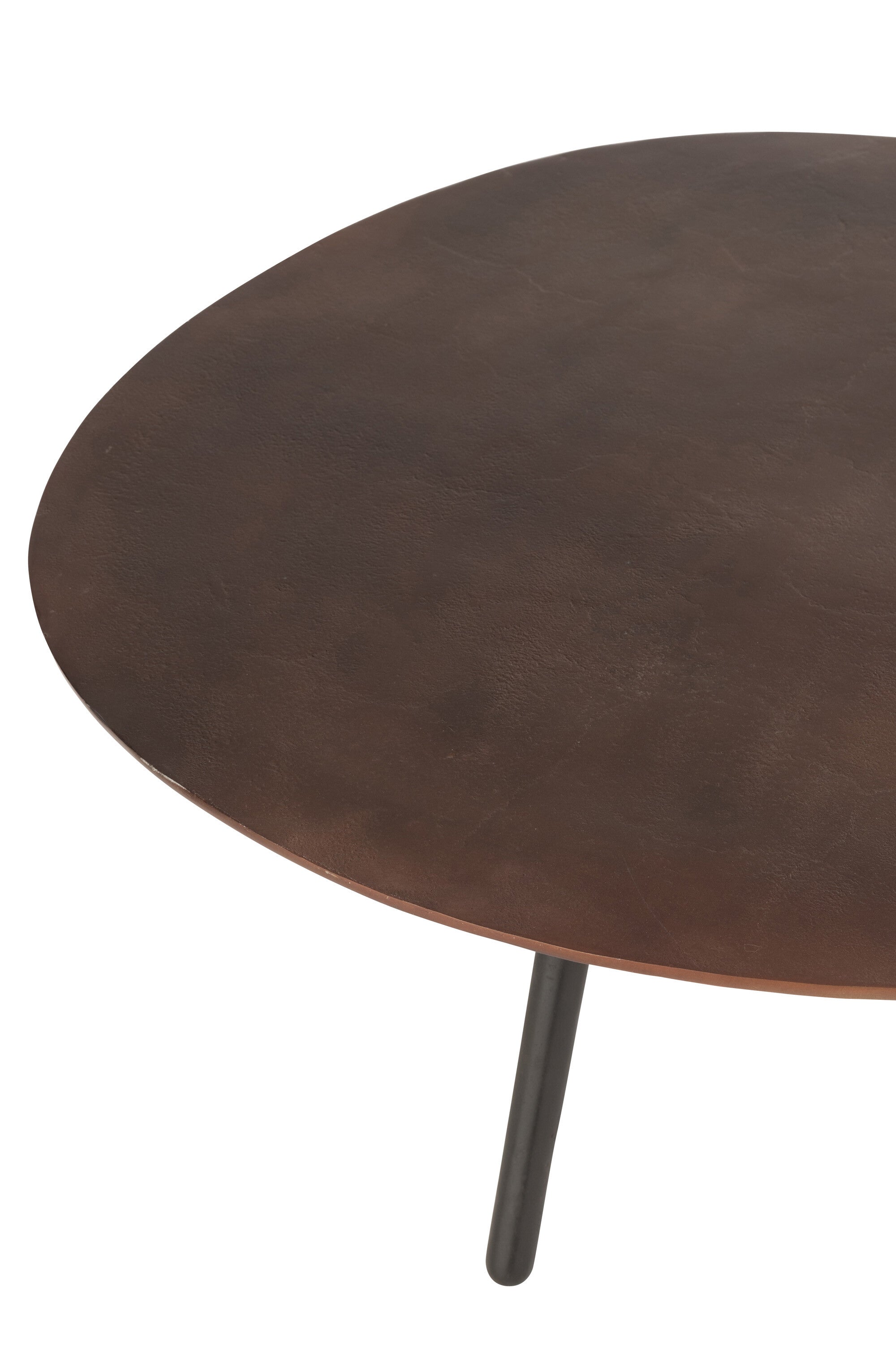 Salontafel Drop Aluminium/IJzer Bruin L - J-LINE