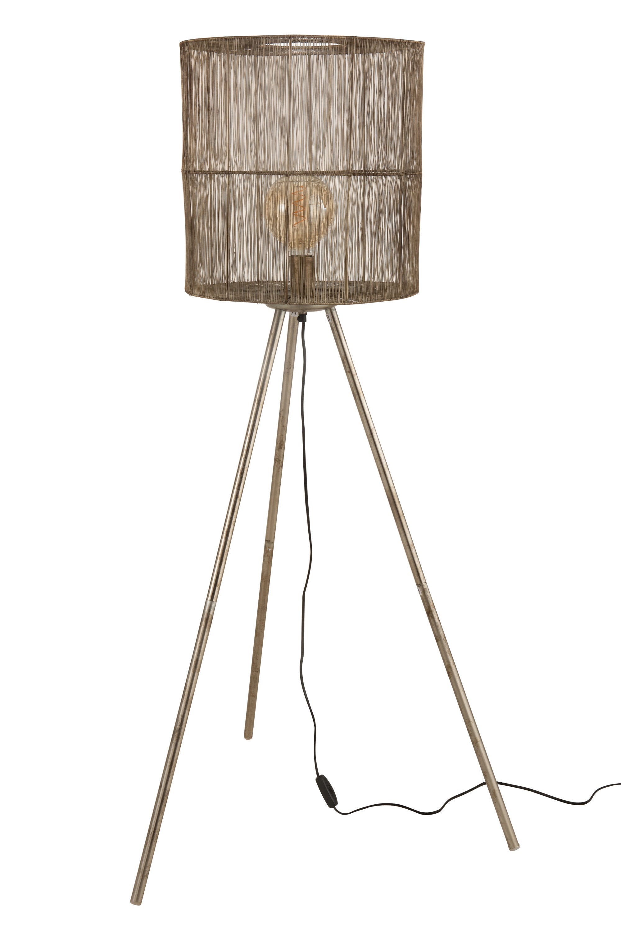 Vloerlamp Metaal Antiek Bruin L - J-LINE