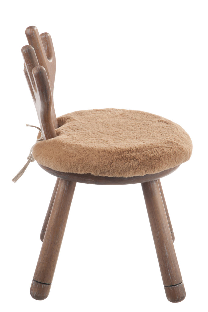 Stoel Oor Hert Hout - J-LINE