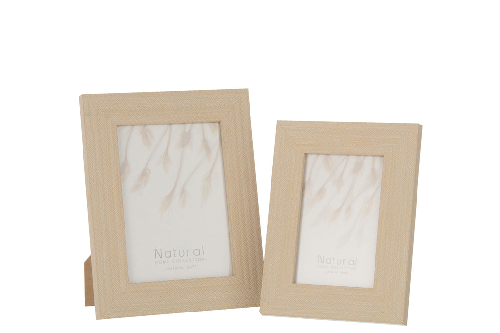 Fotolijst geweven beige - J-LINE