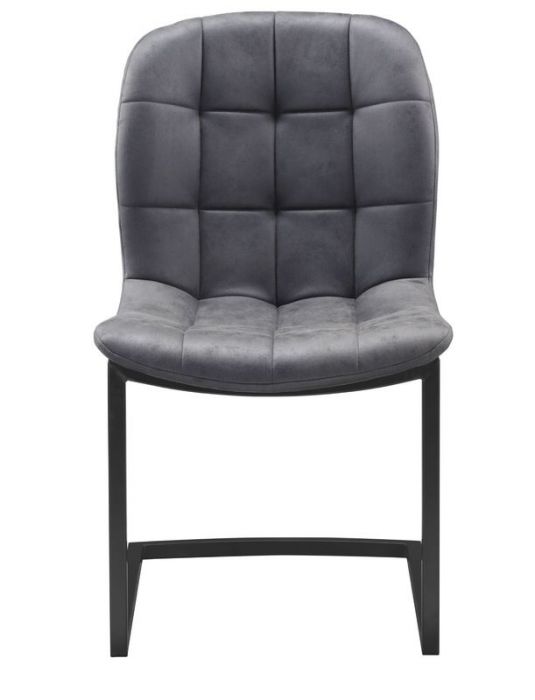 Chaise Savannah noire - Tissu anthracite doux - RVD