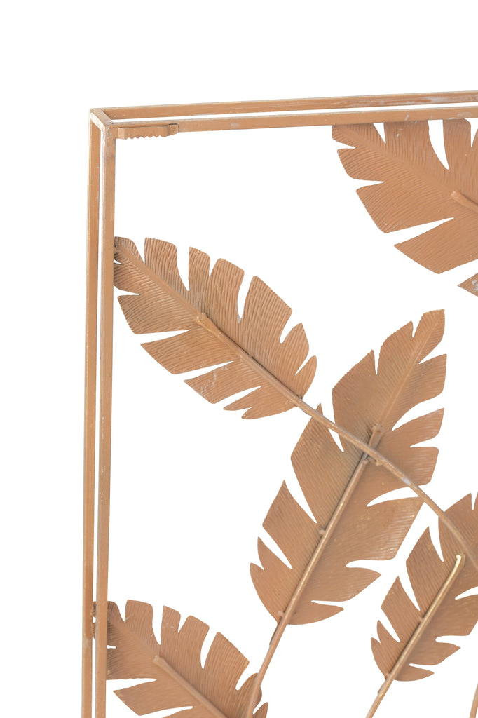 Wanddecoratie Bladeren Metaal - J-LINE