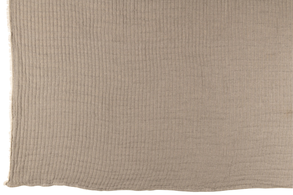 Geruite plaid Katoen/Polyester Grijs - J-LINE