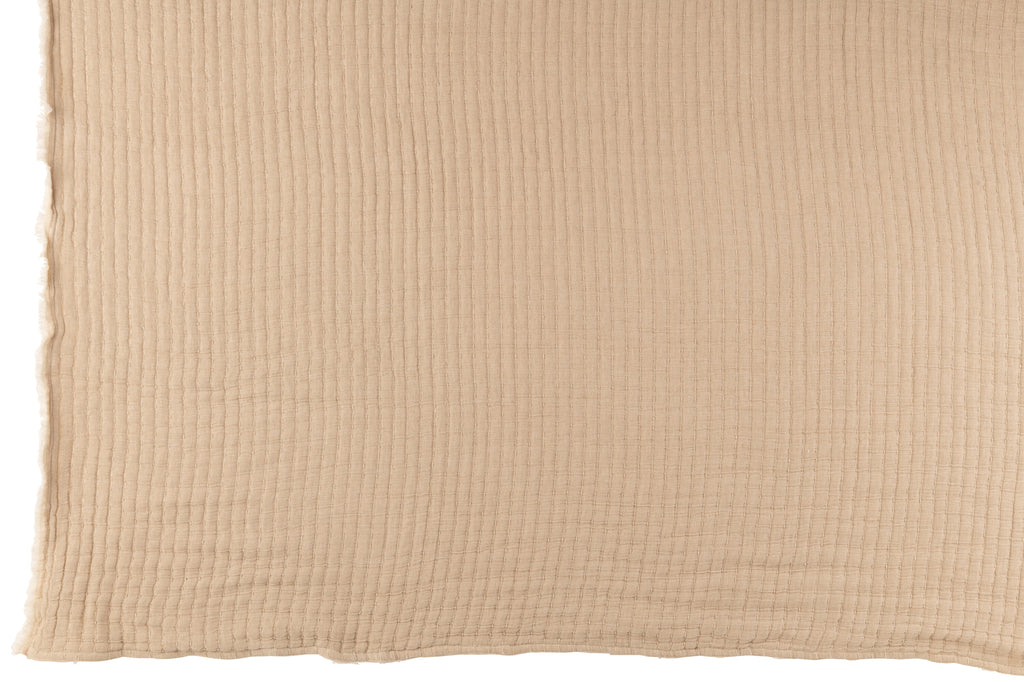 Geruite plaid Katoen/Polyester Beige - J-LINE