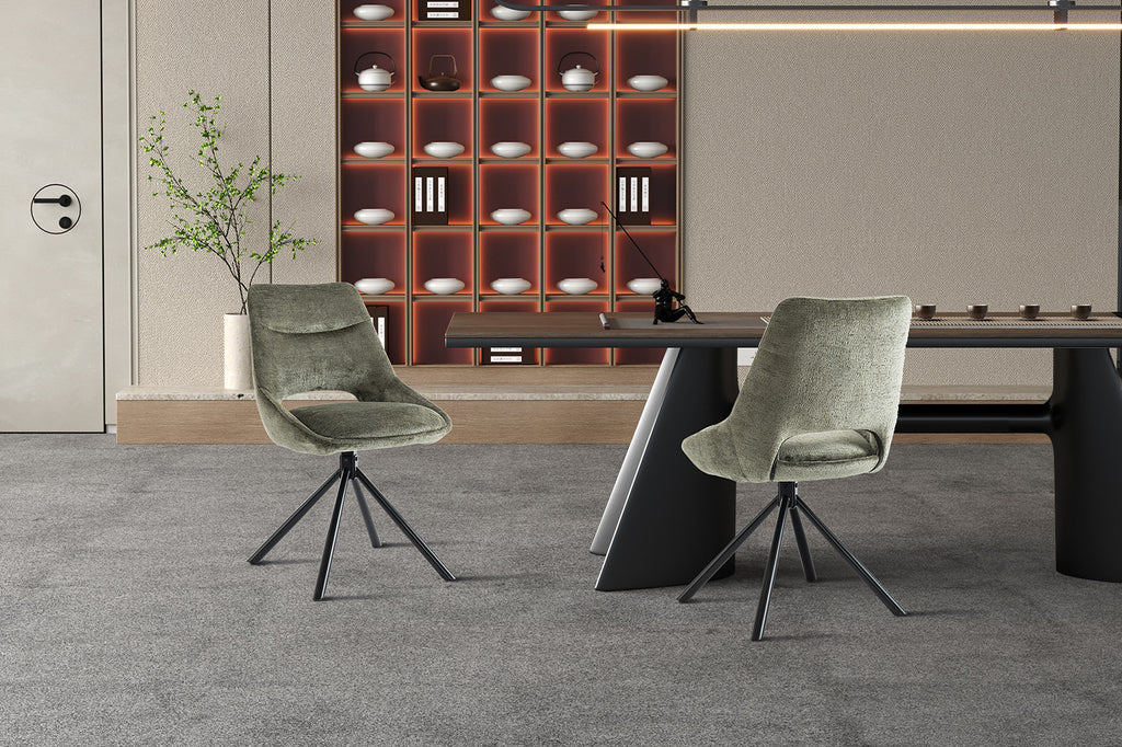 Stoel 'Dante' Fabric Green  RS