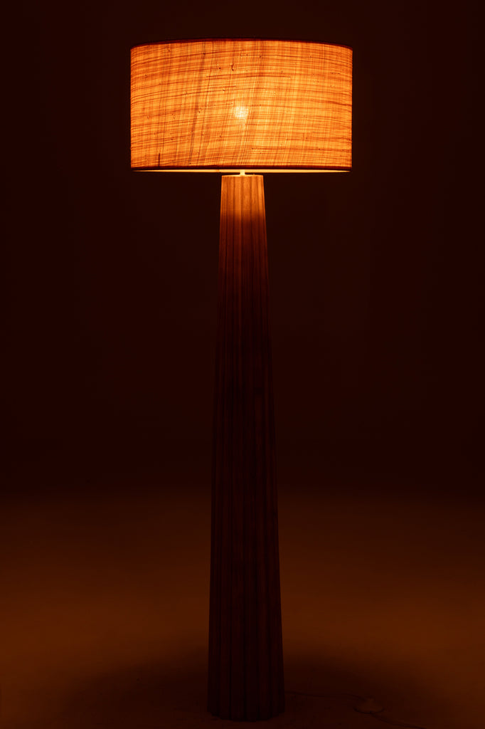 Lampadaire en bois d'Ailanthus naturel - J-LINE
