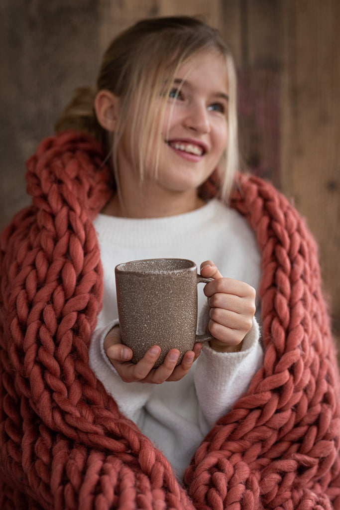 Mok Louise Keramiek Cognac - J-LINE