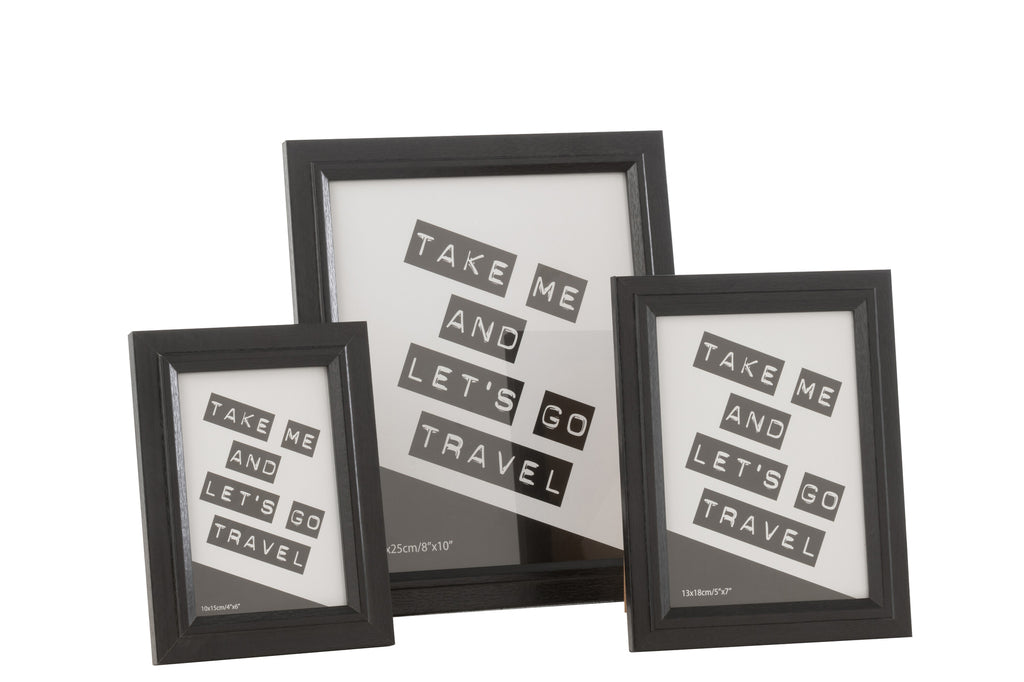 Fotolijst Bob Mdf zwart L - J-LINE