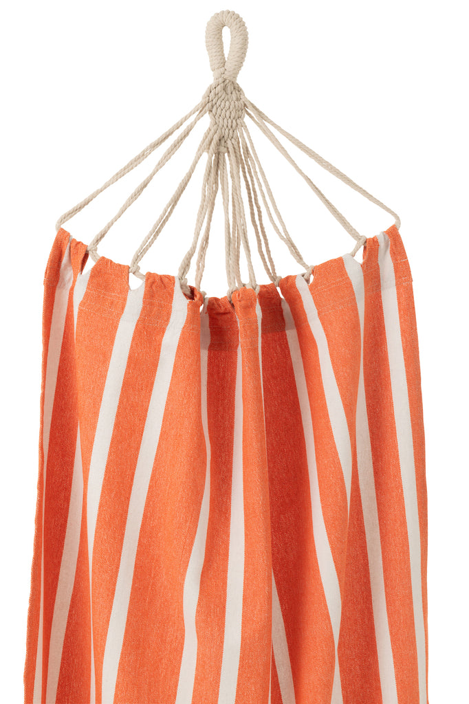 Hangmat Strepen oranje/wit- J-LINE