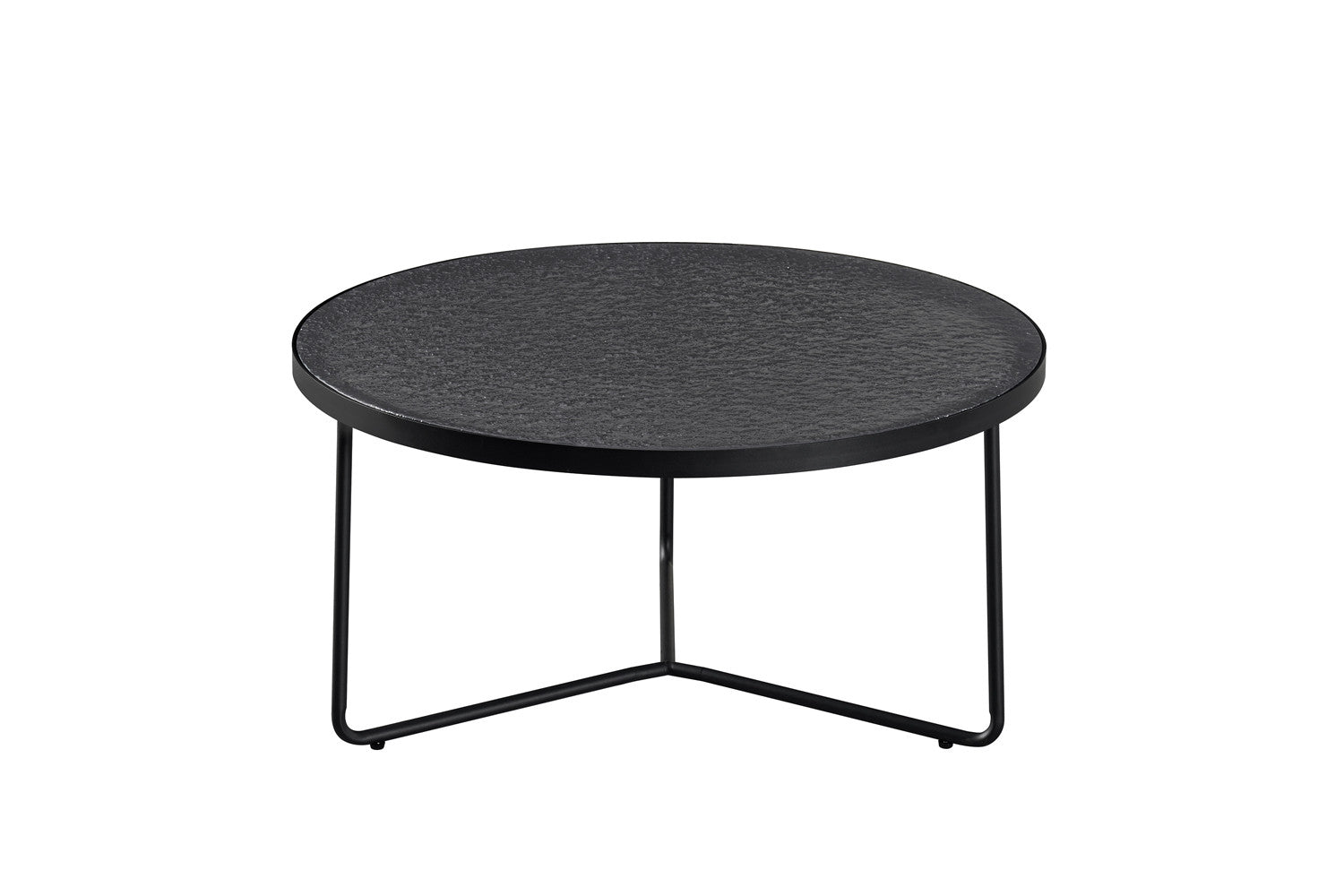 Salontafel 'Melia' Rond Grijs Glas - RS