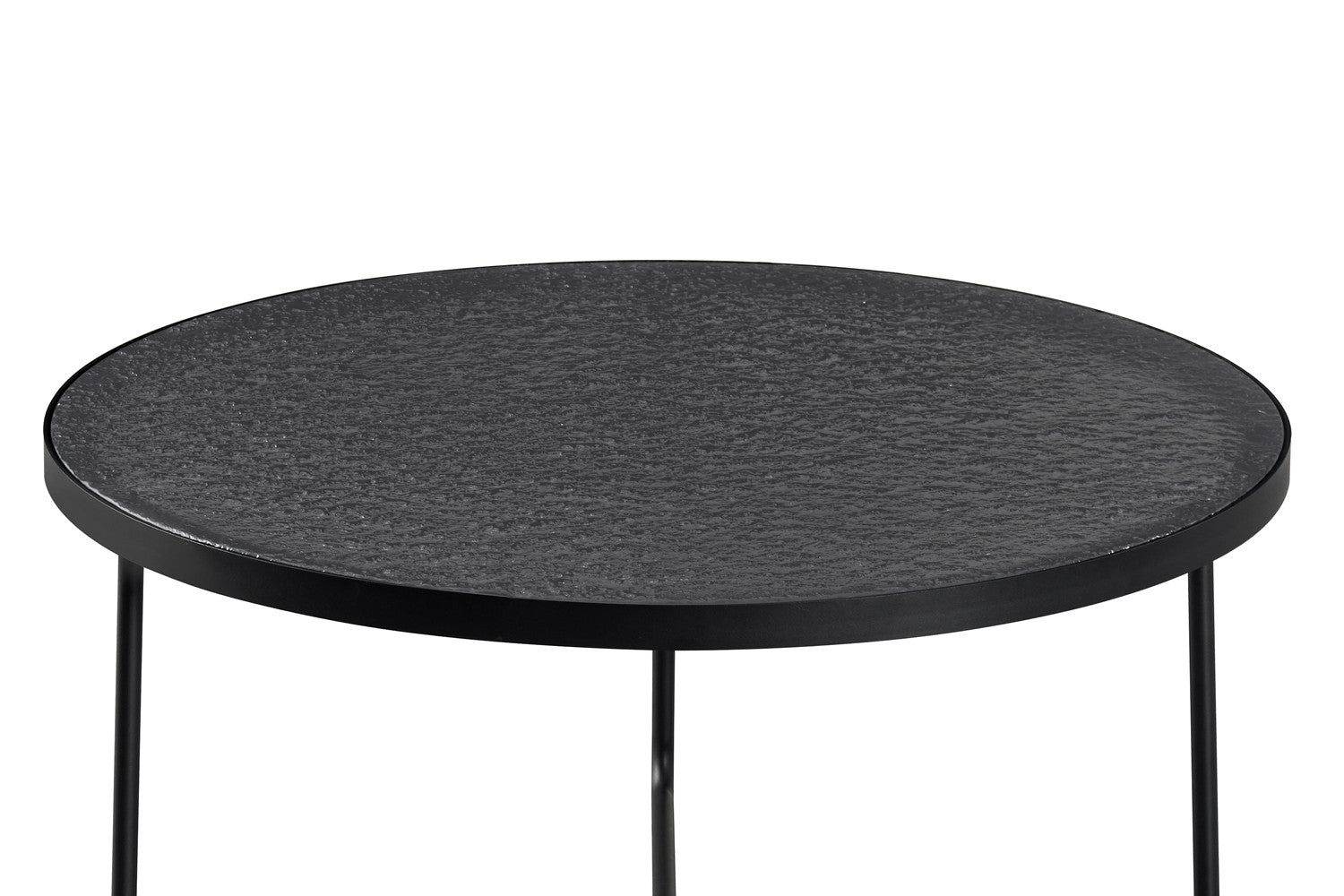 Salontafel 'Melia' Rond Grijs Glas - RS