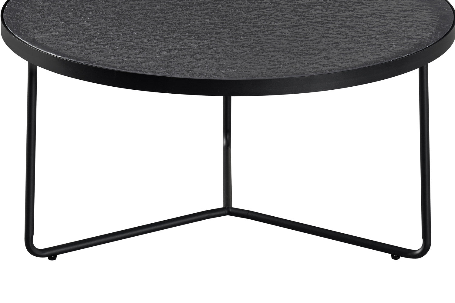 Salontafel 'Melia' Rond Grijs Glas - RS